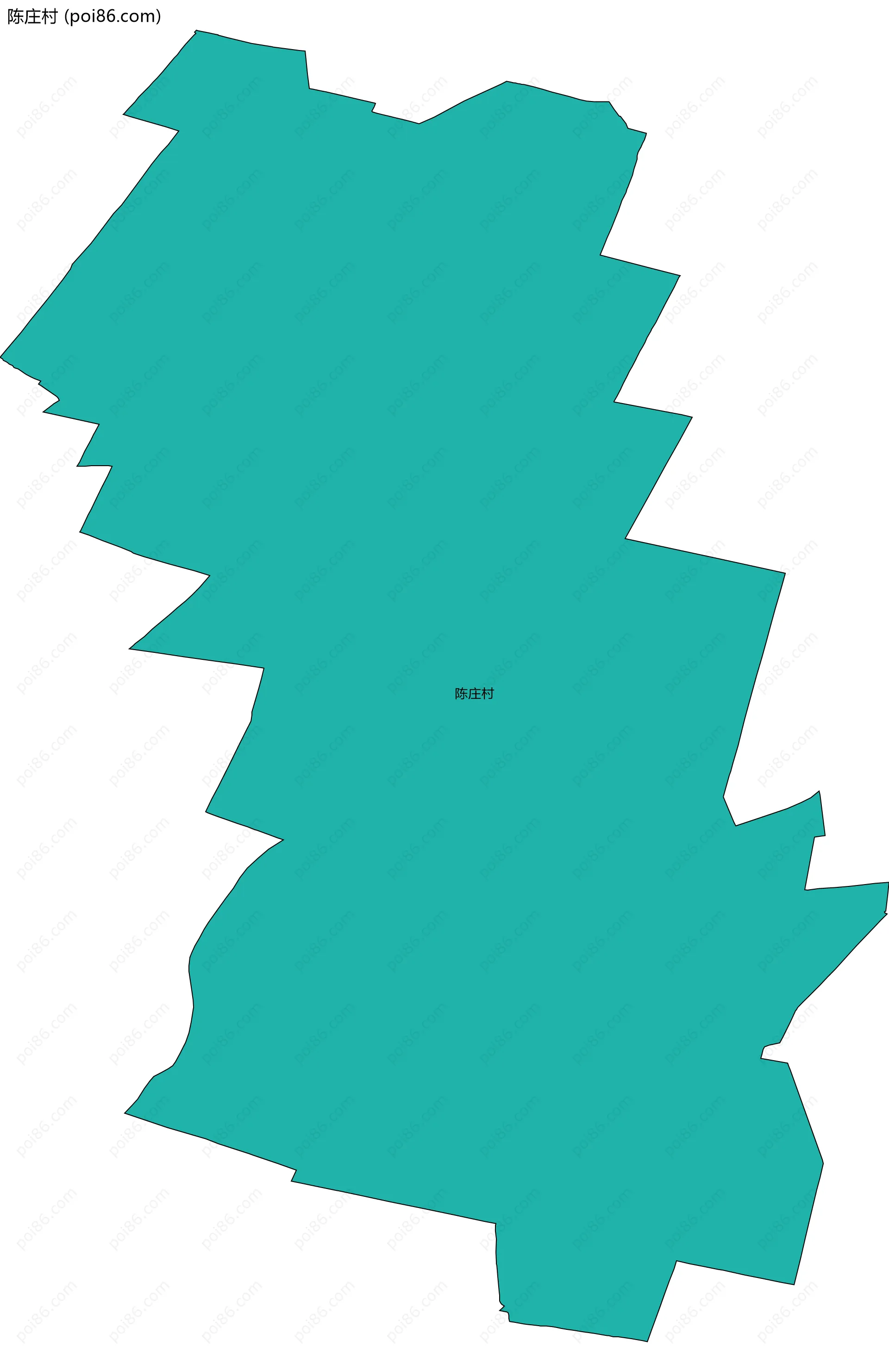 陈庄村边界地图