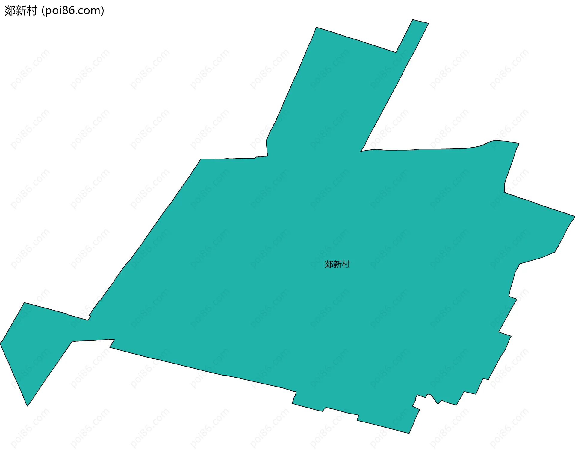 郯新村边界地图