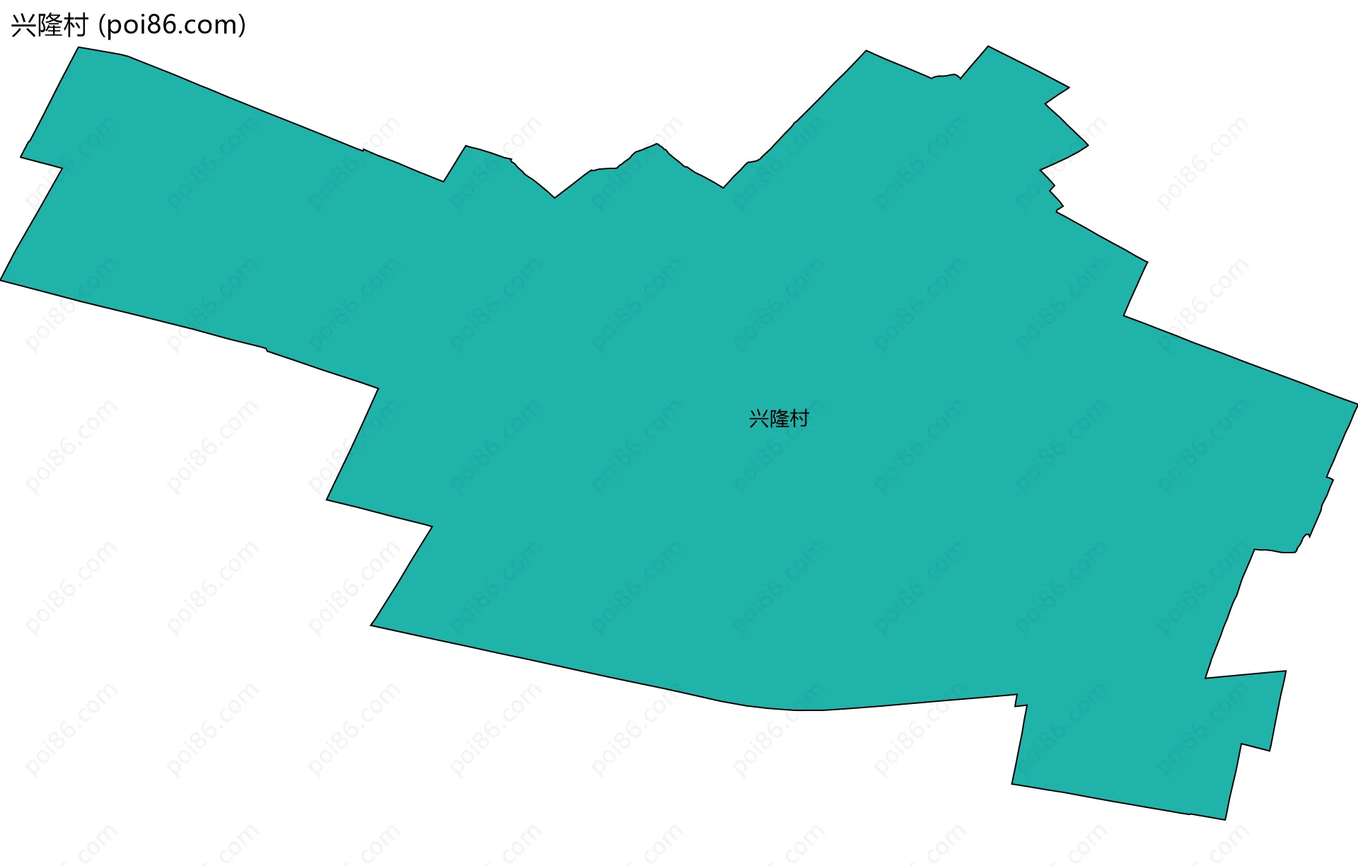 兴隆村边界地图