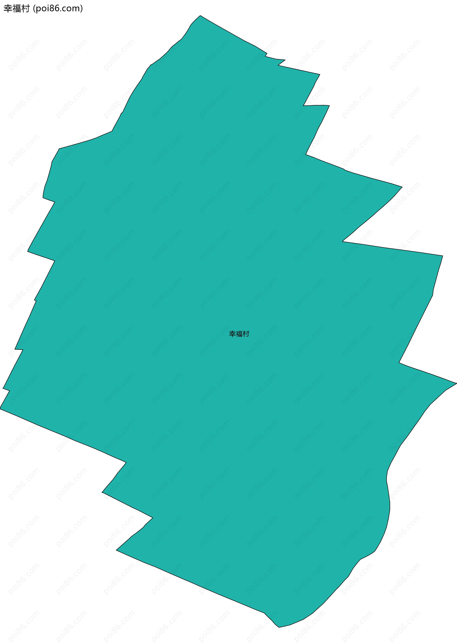 幸福村边界地图