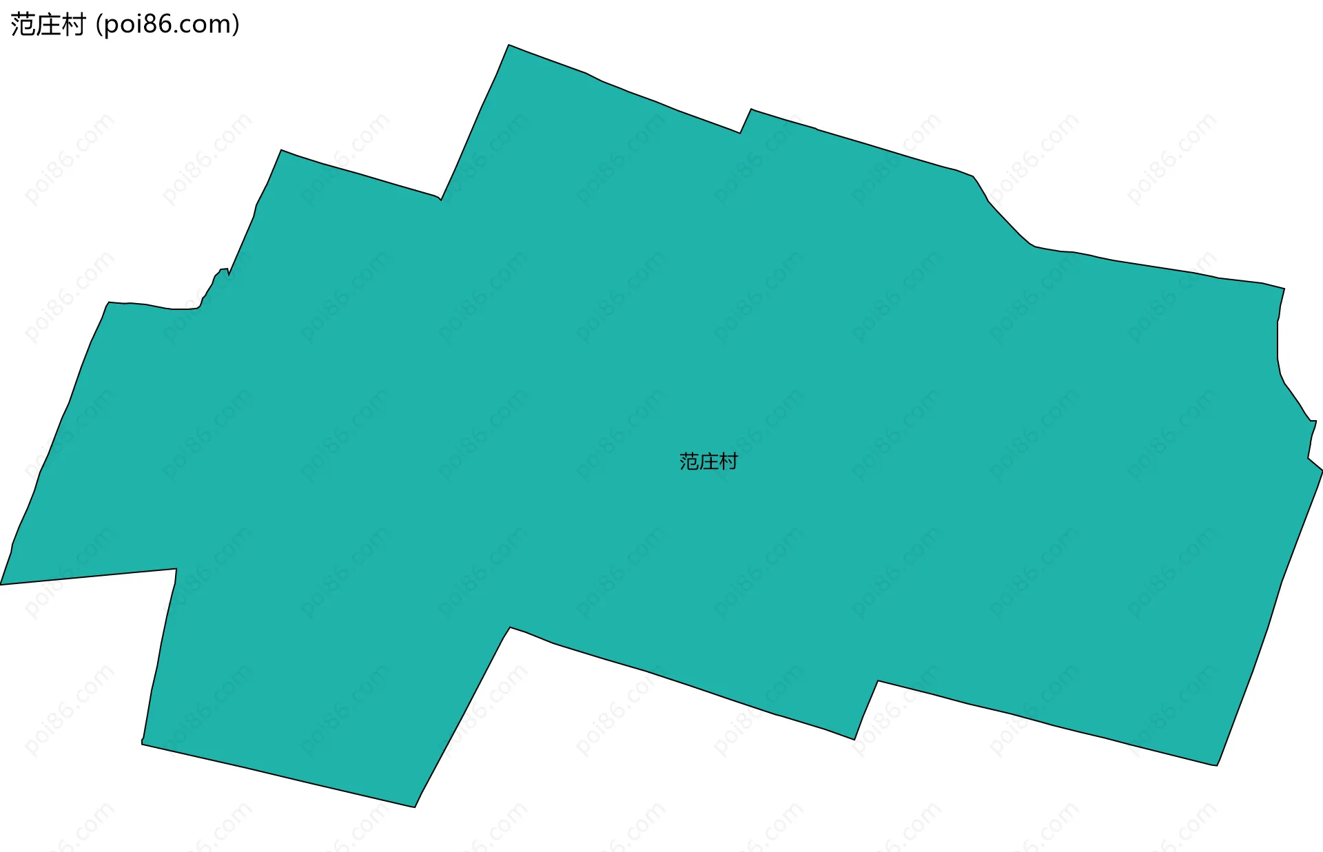 范庄村边界地图