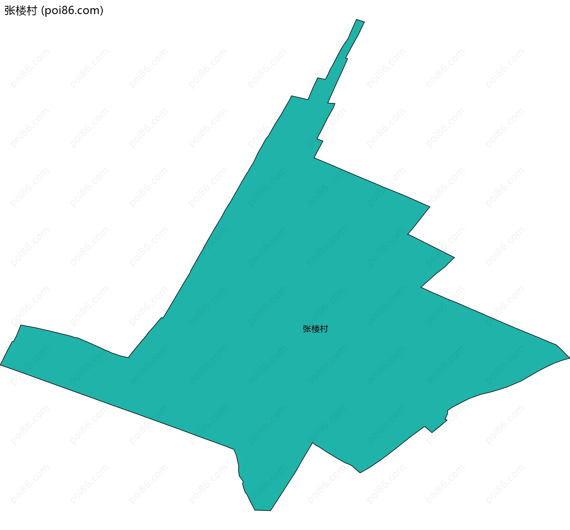 张楼村边界地图