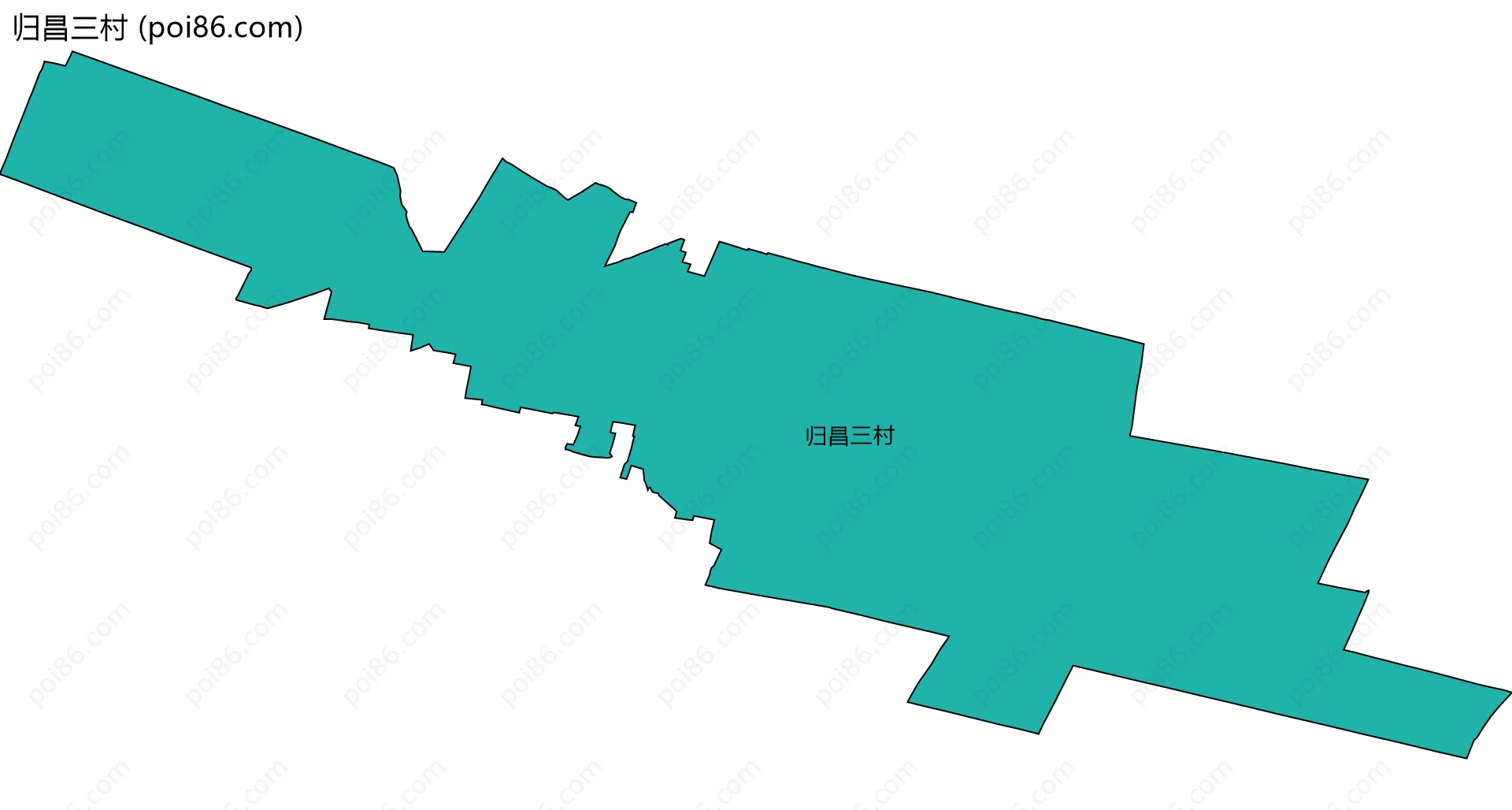归昌三村边界地图