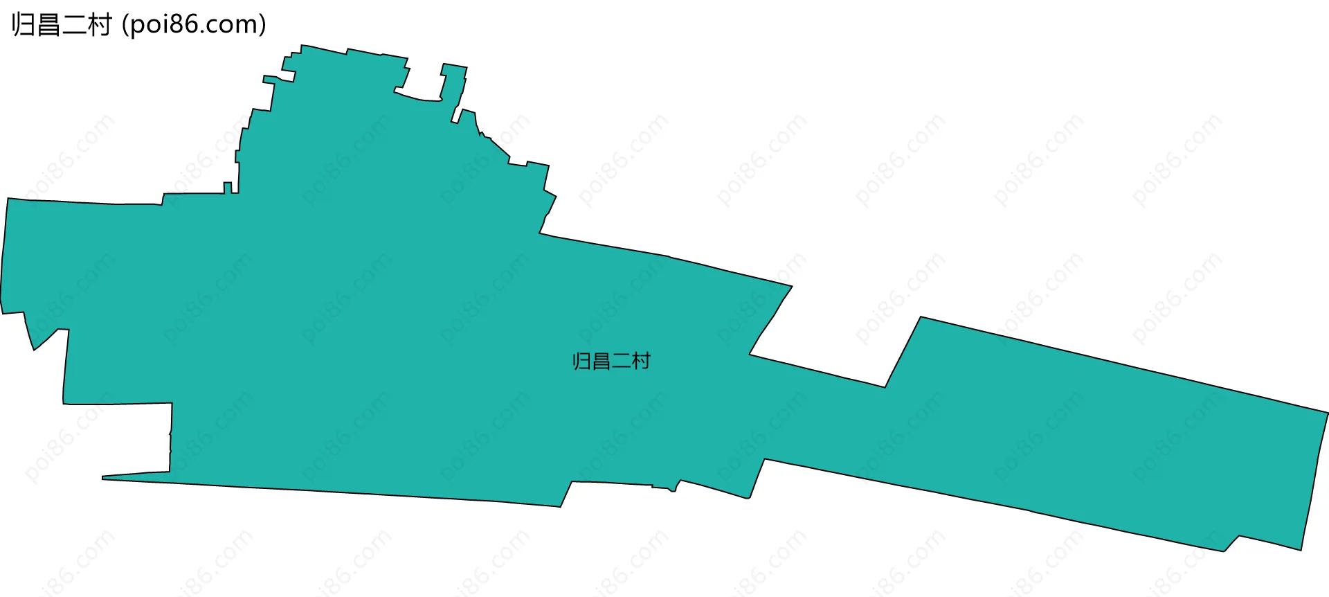 归昌二村边界地图