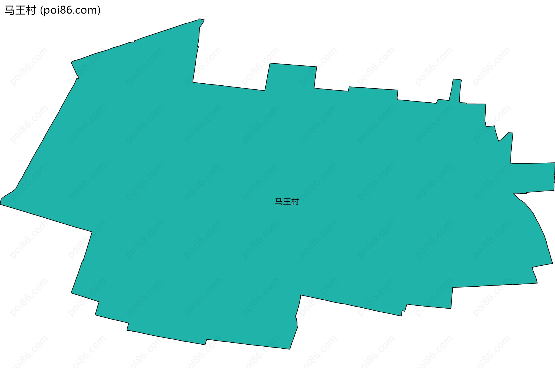 马王村边界地图