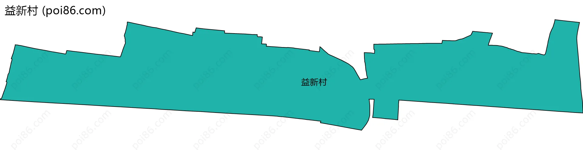 益新村边界地图