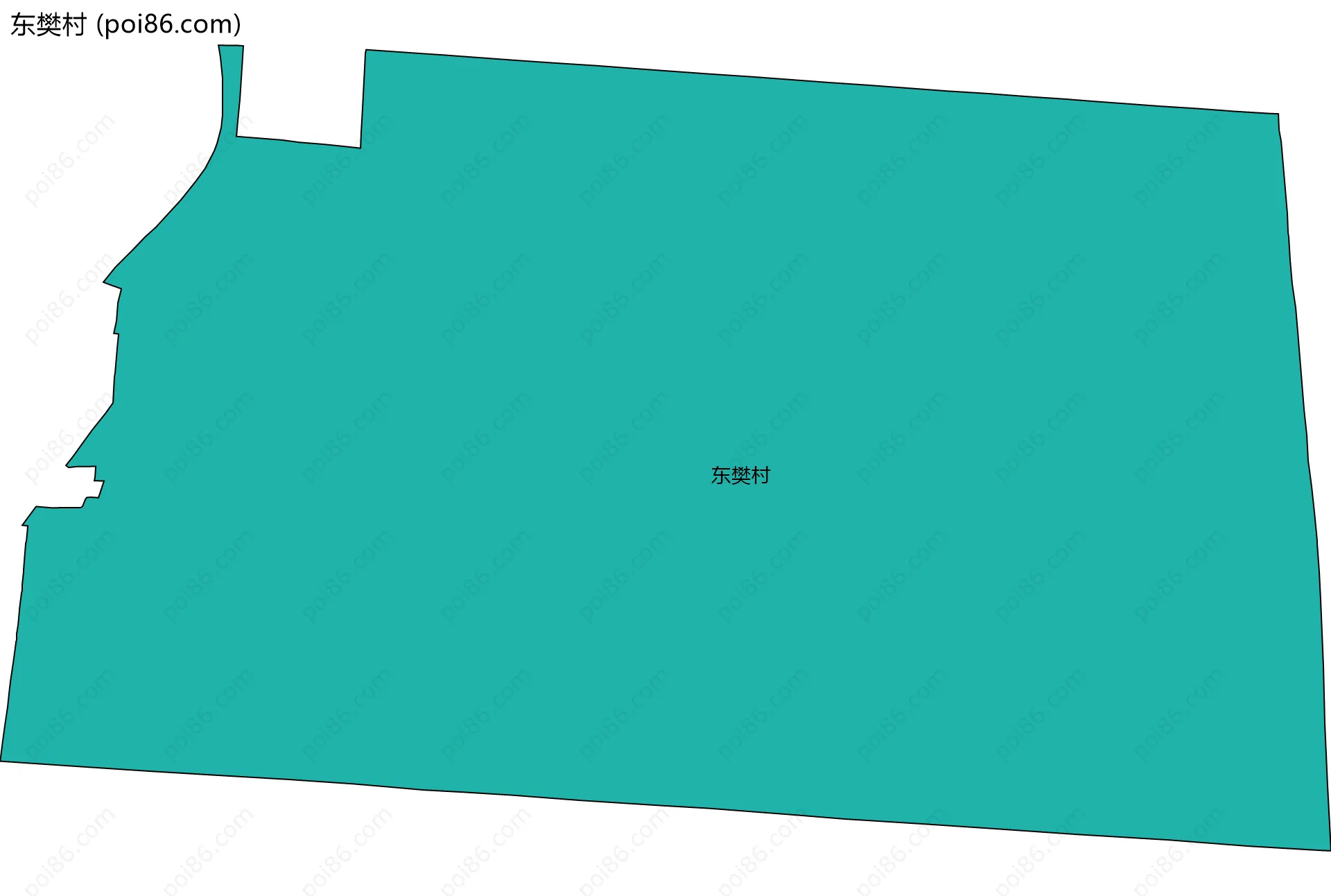 东樊村边界地图