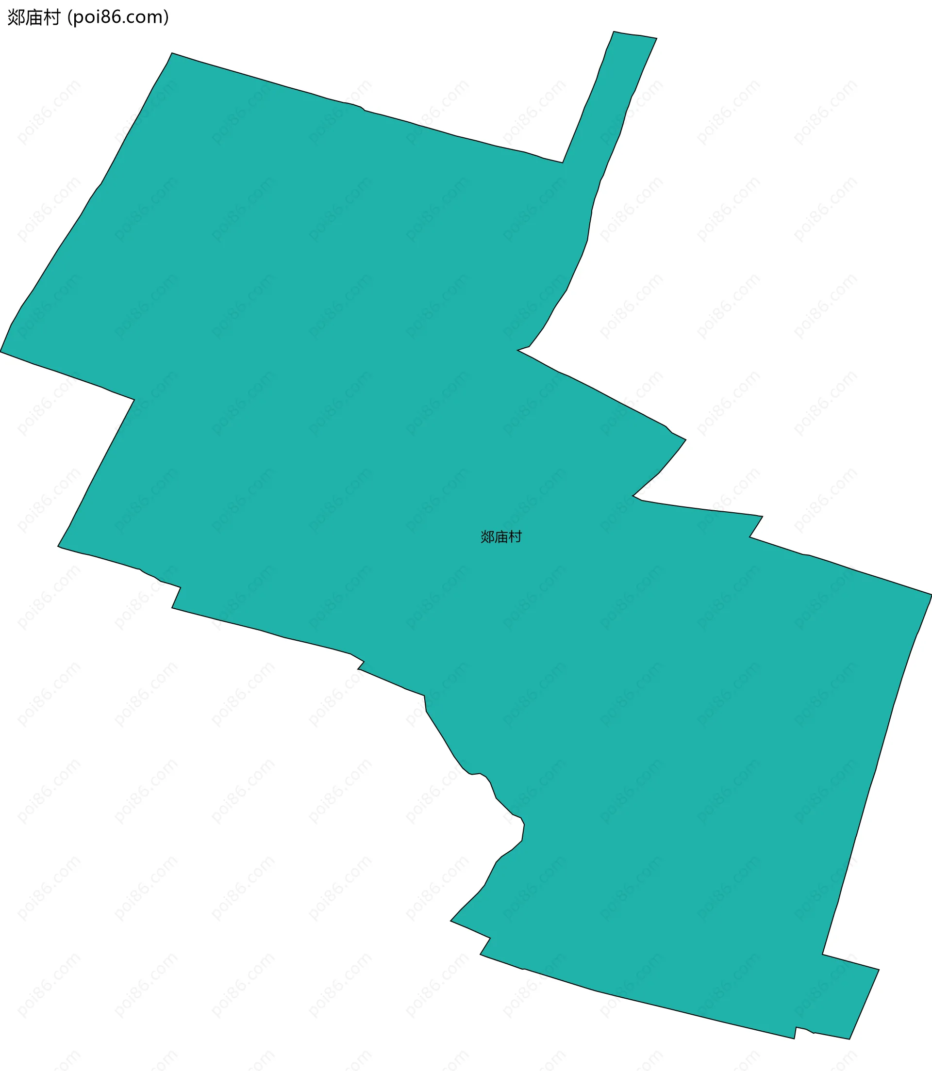 郯庙村边界地图