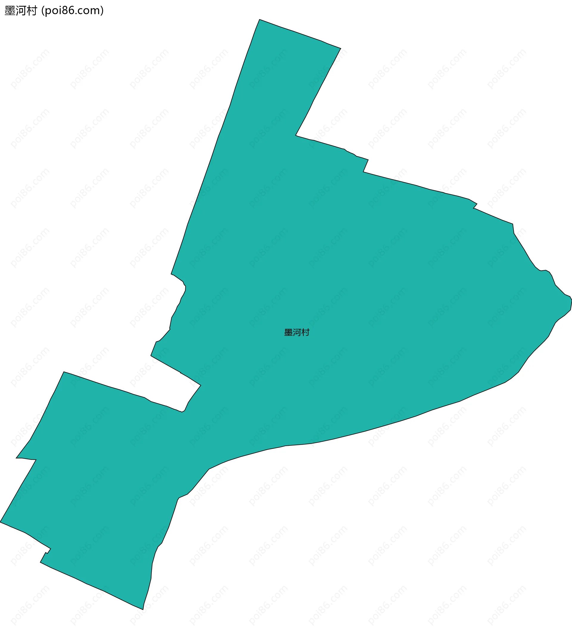 墨河村边界地图