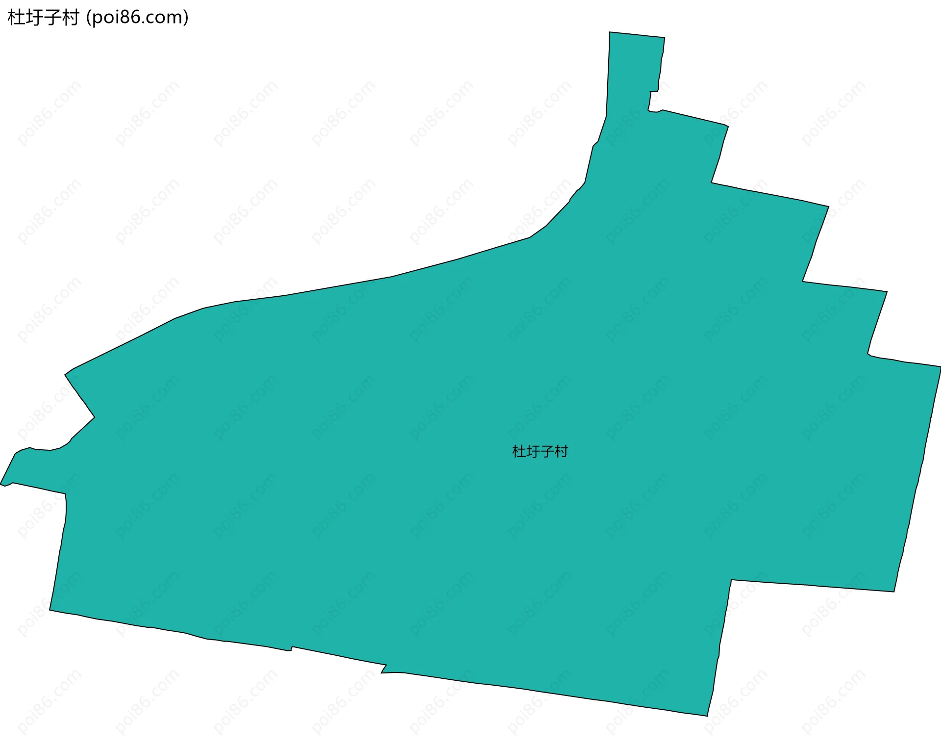 杜圩子村边界地图