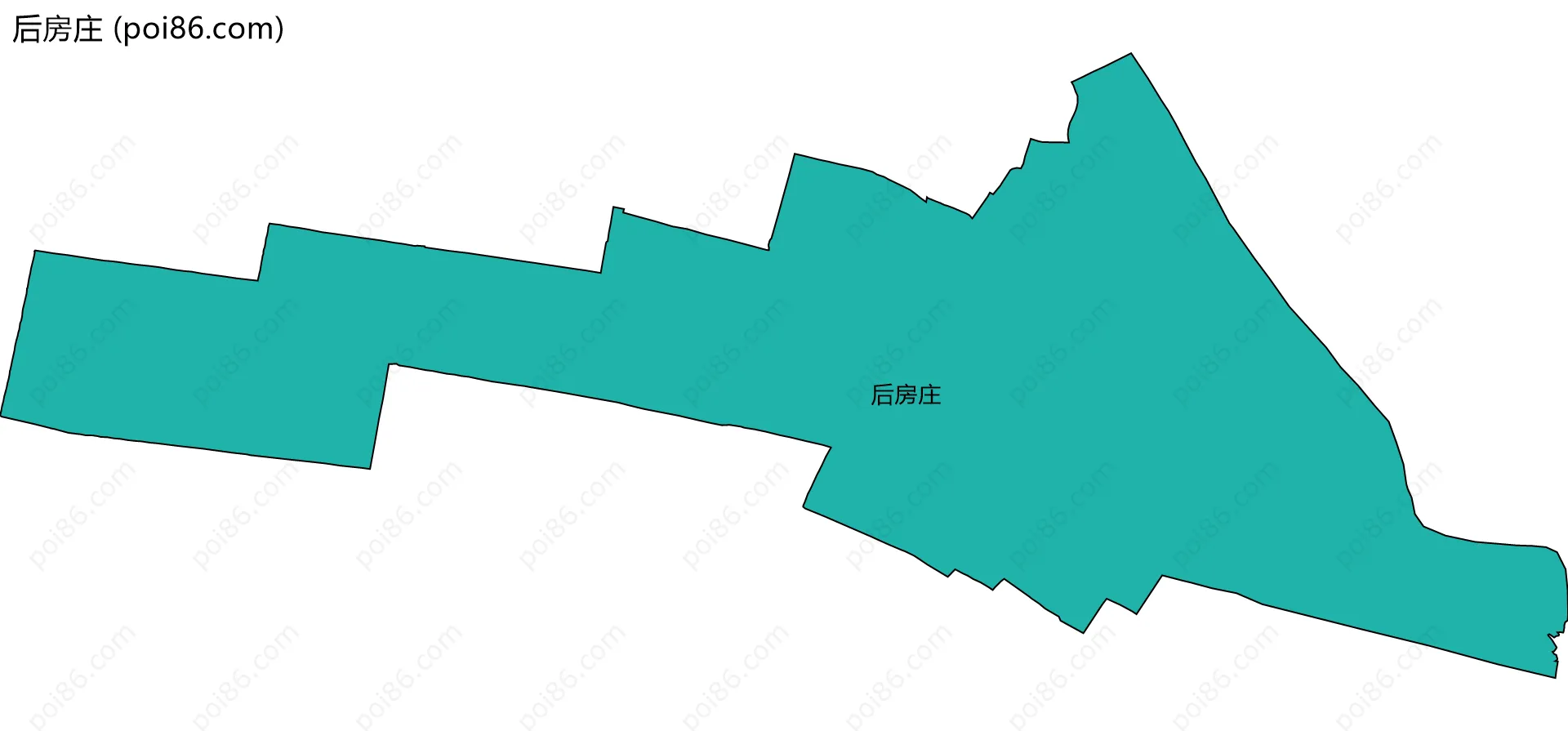 后房庄边界地图