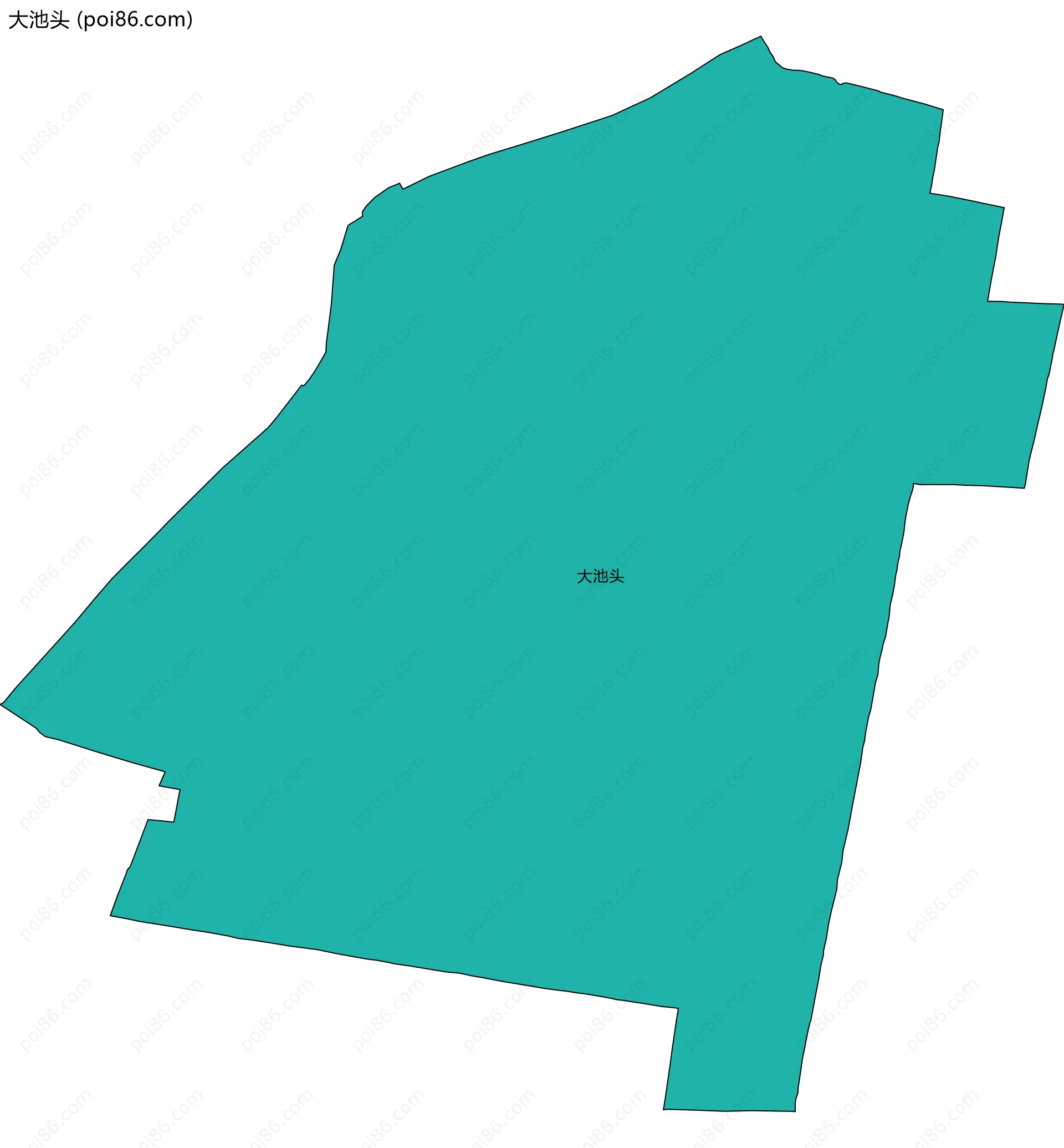 大池头边界地图