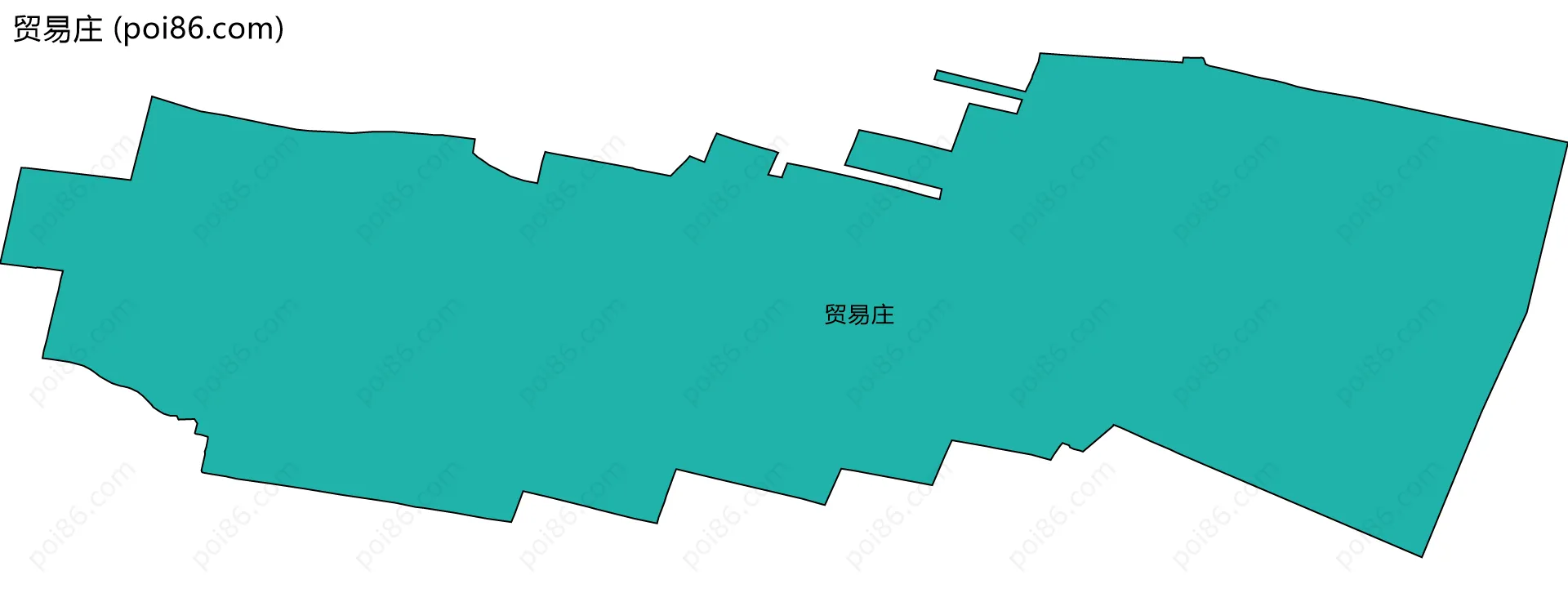 贸易庄边界地图