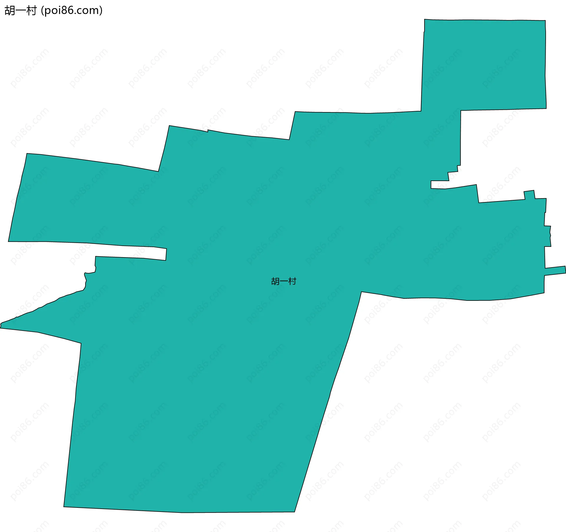 胡一村边界地图
