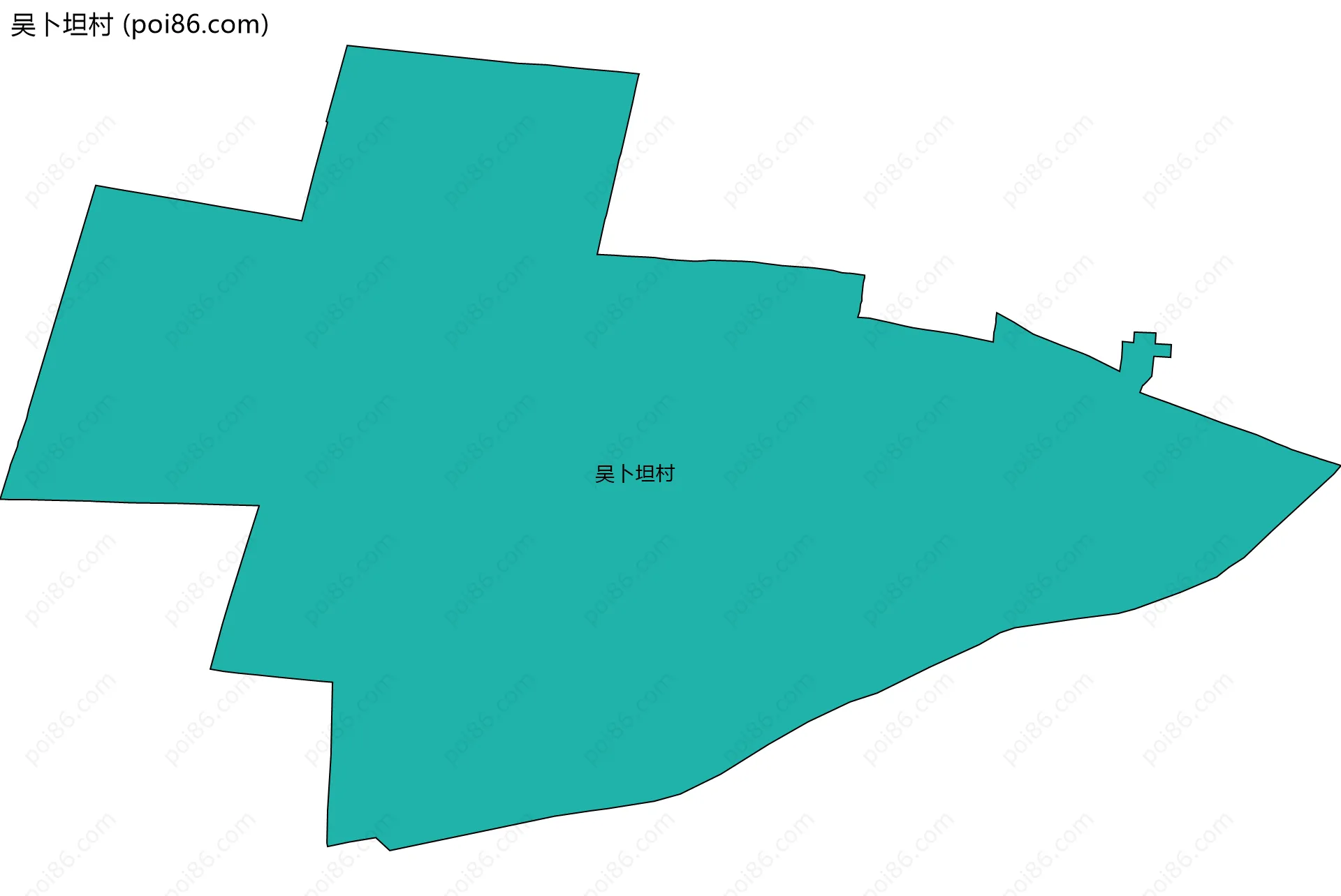 吴卜坦村边界地图