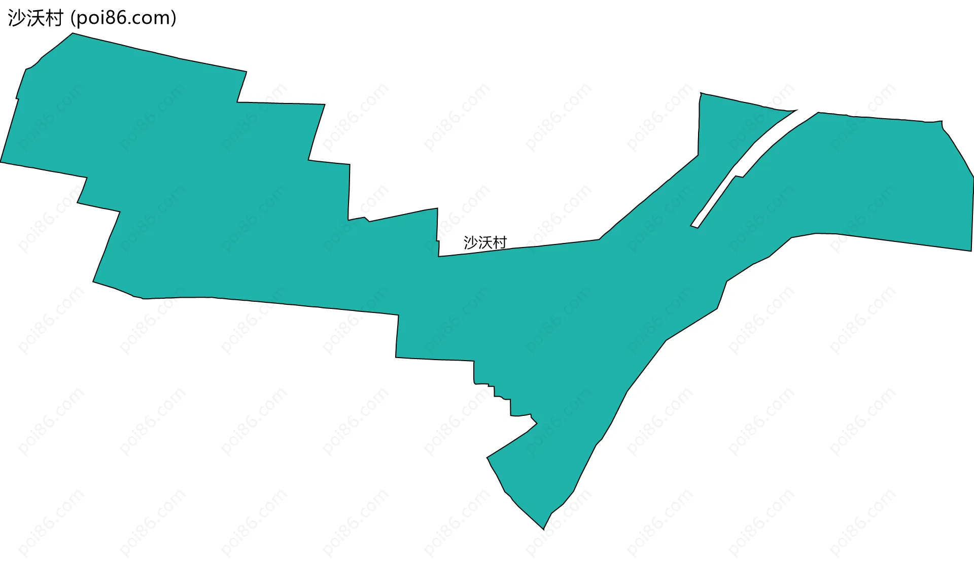 沙沃村边界地图