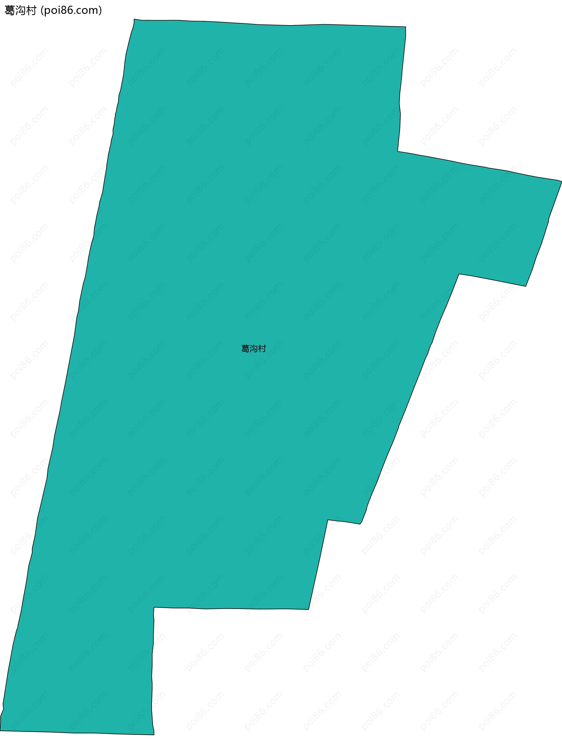 葛沟村边界地图