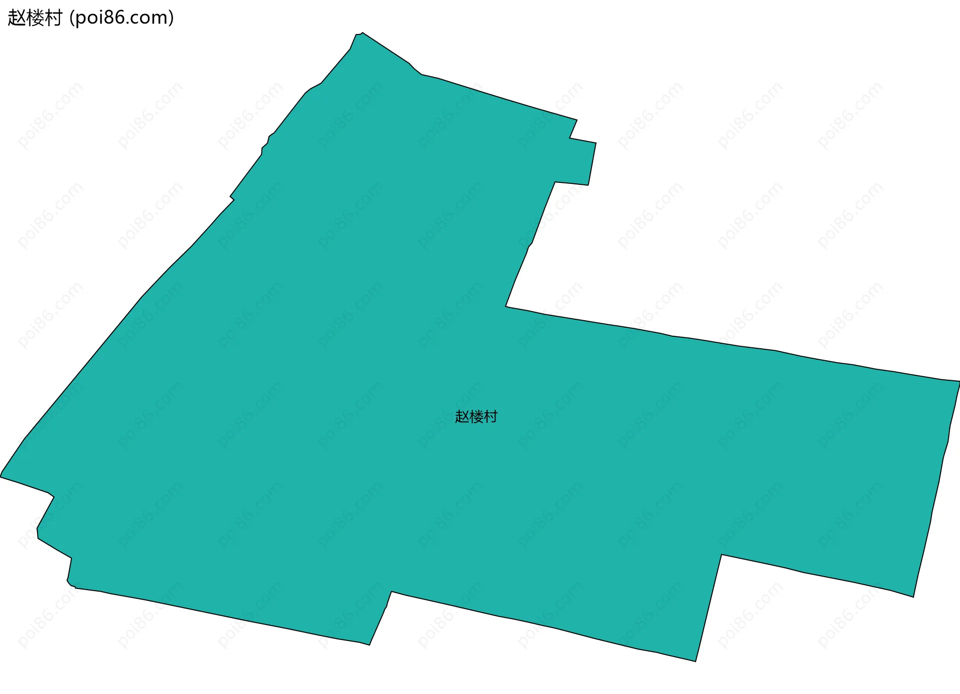 赵楼村边界地图