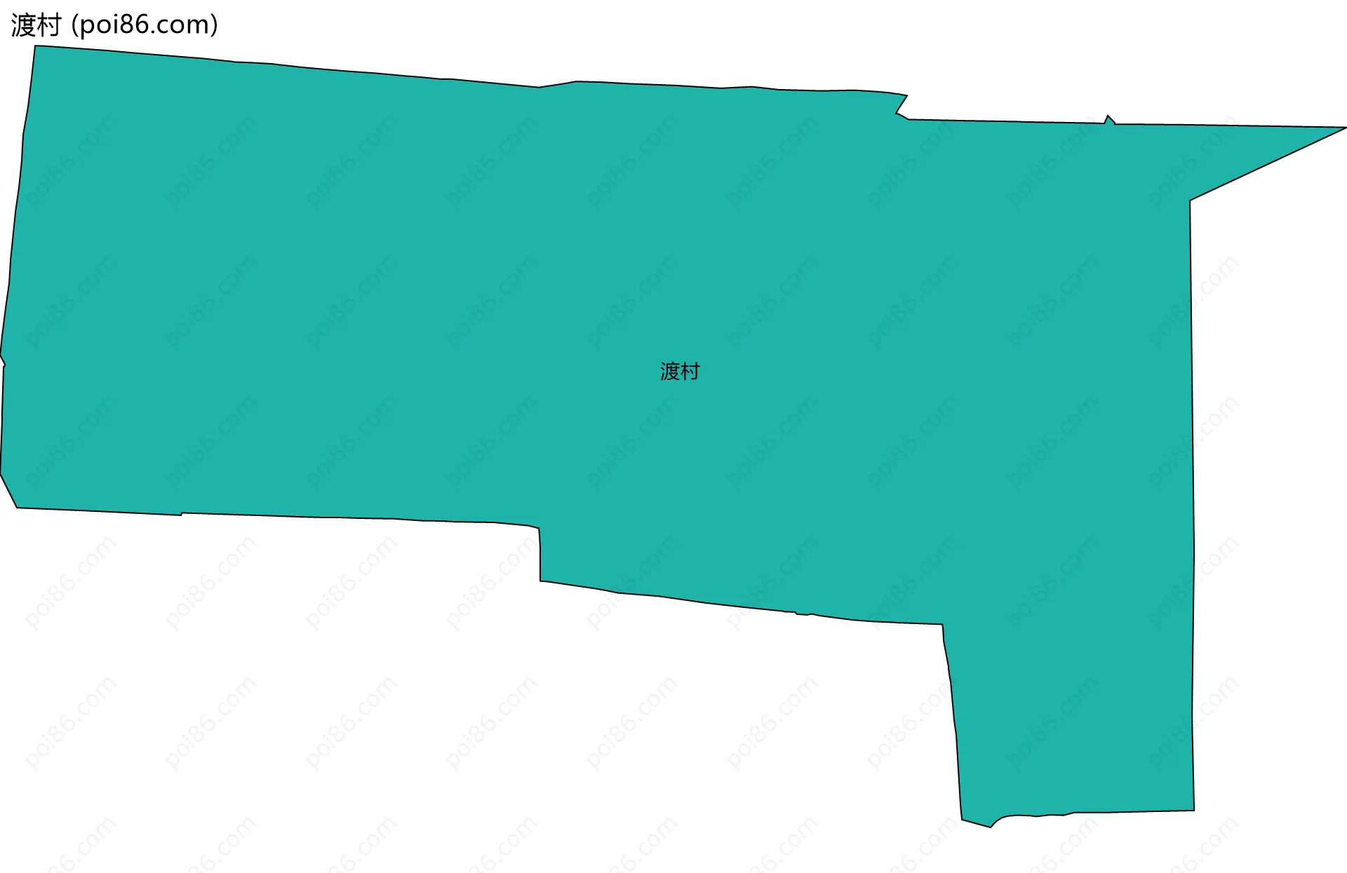 渡村边界地图