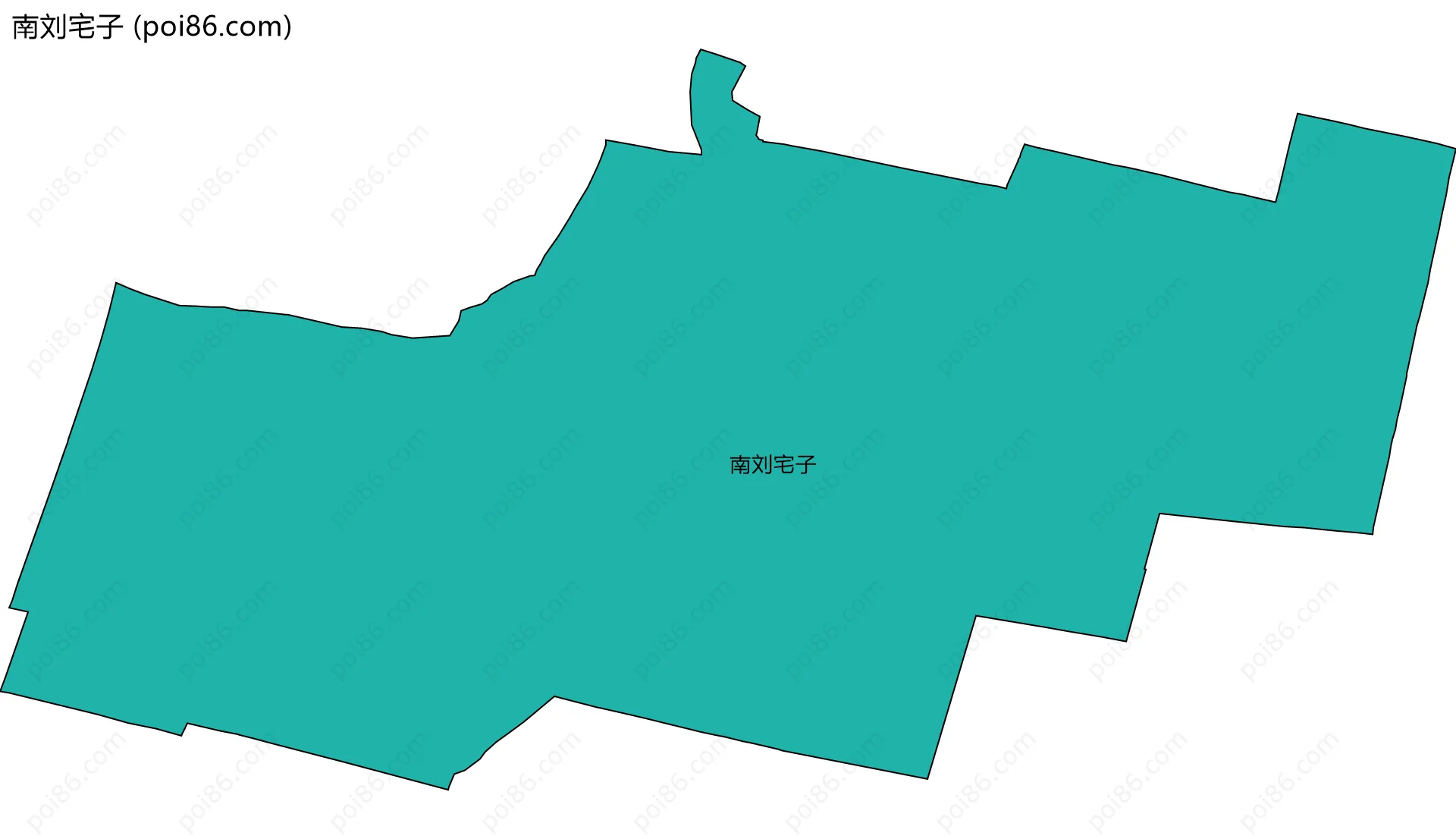 南刘宅子边界地图