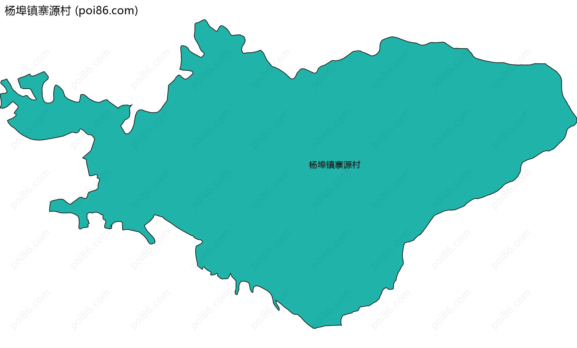 杨埠镇寨源村边界地图