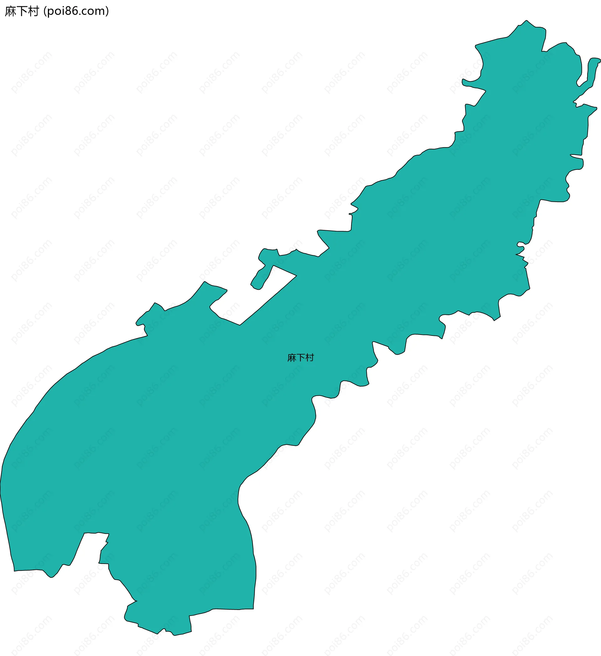 麻下村边界地图