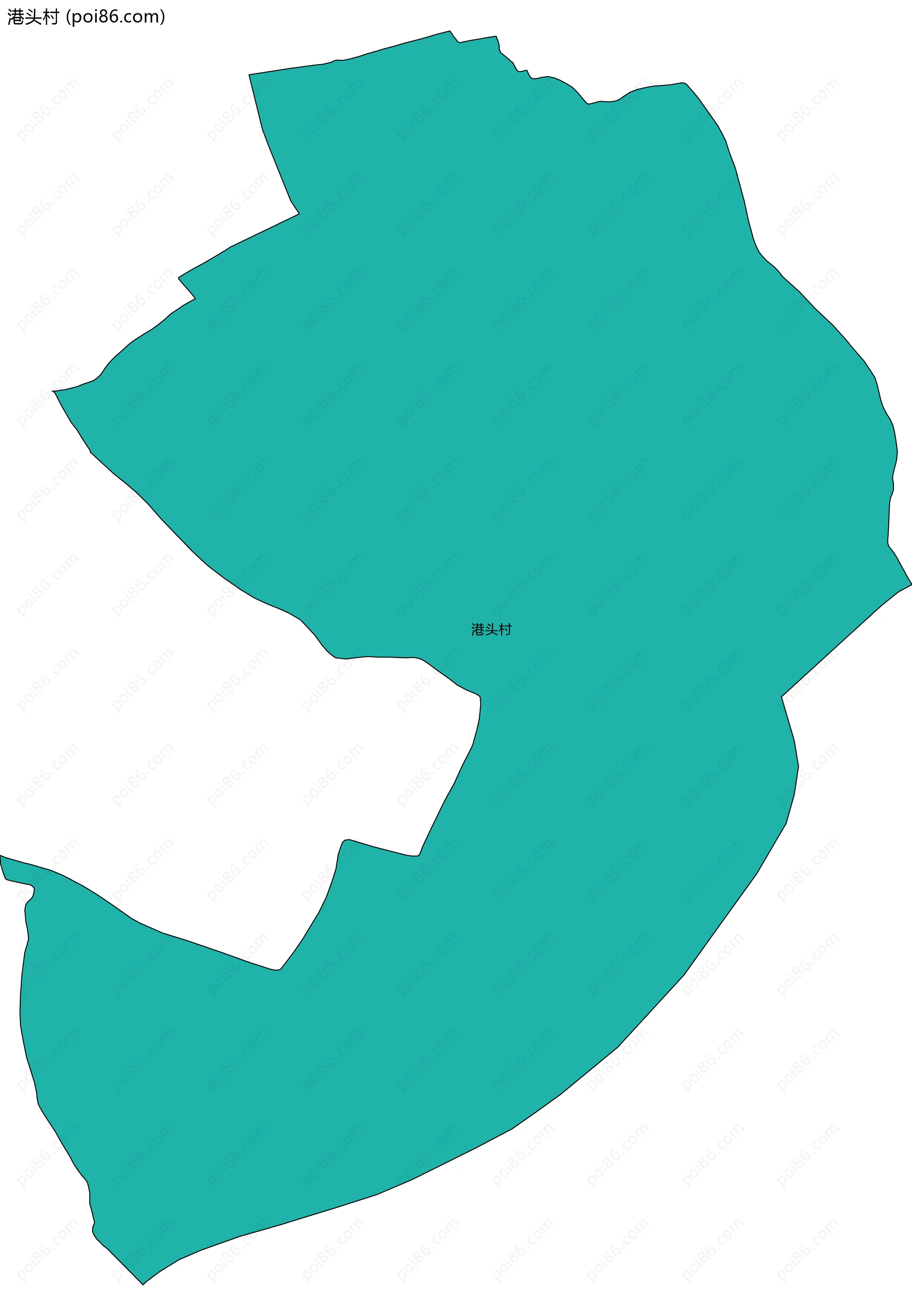 港头村边界地图