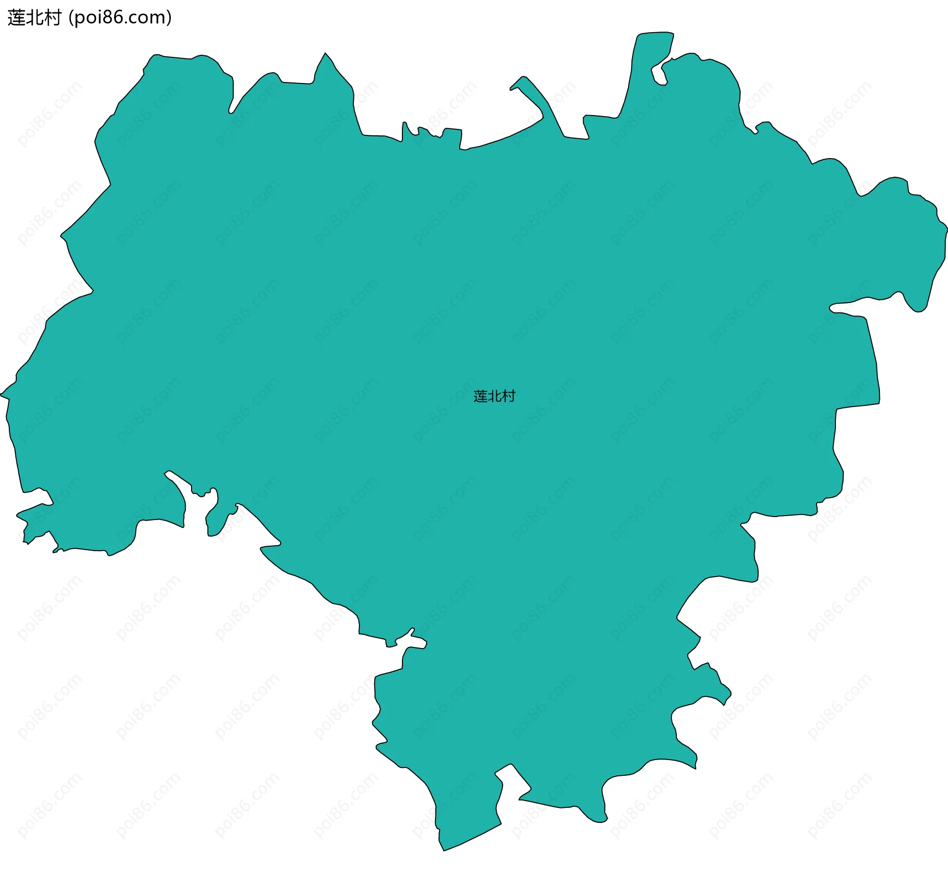 莲北村边界地图