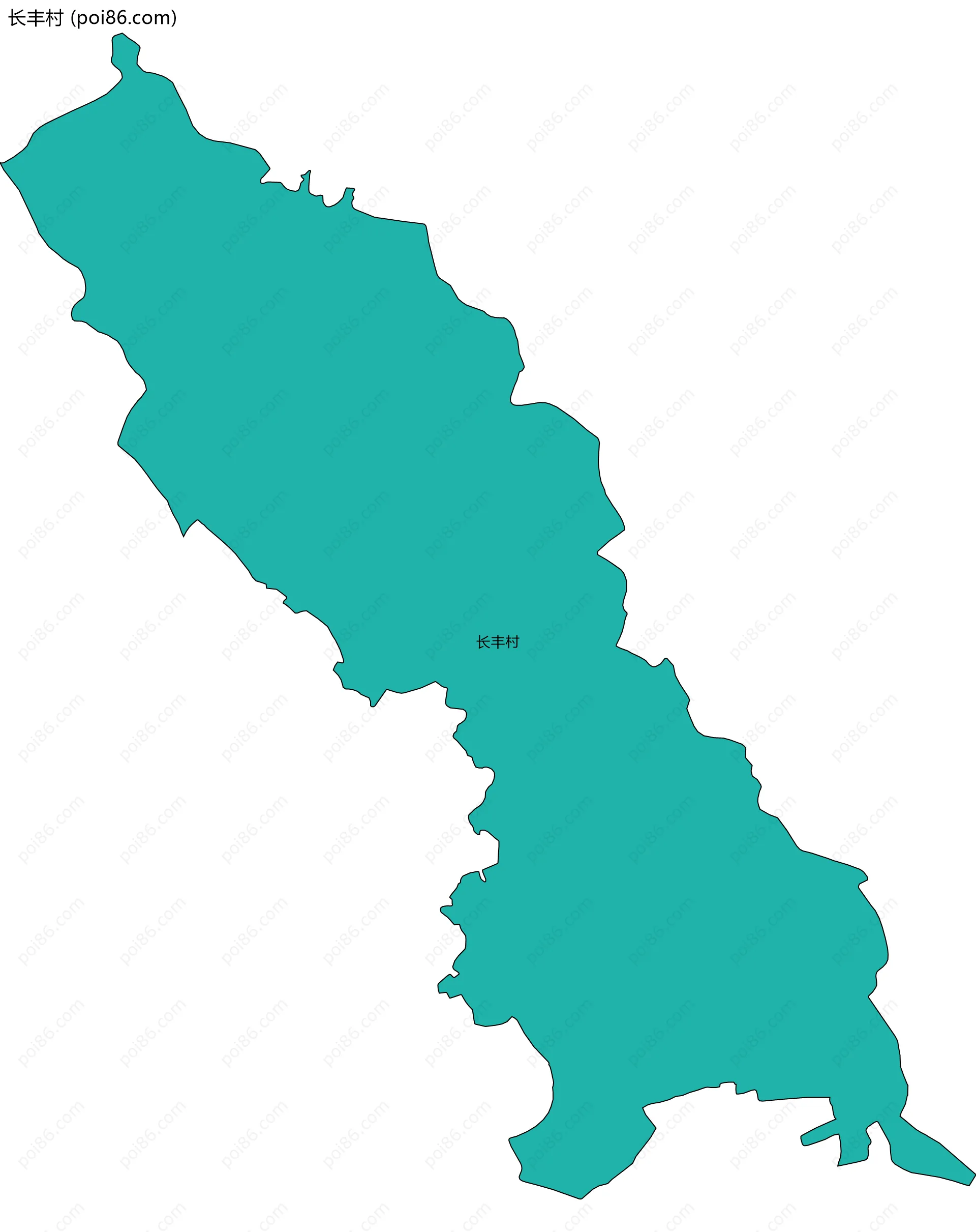 长丰村边界地图