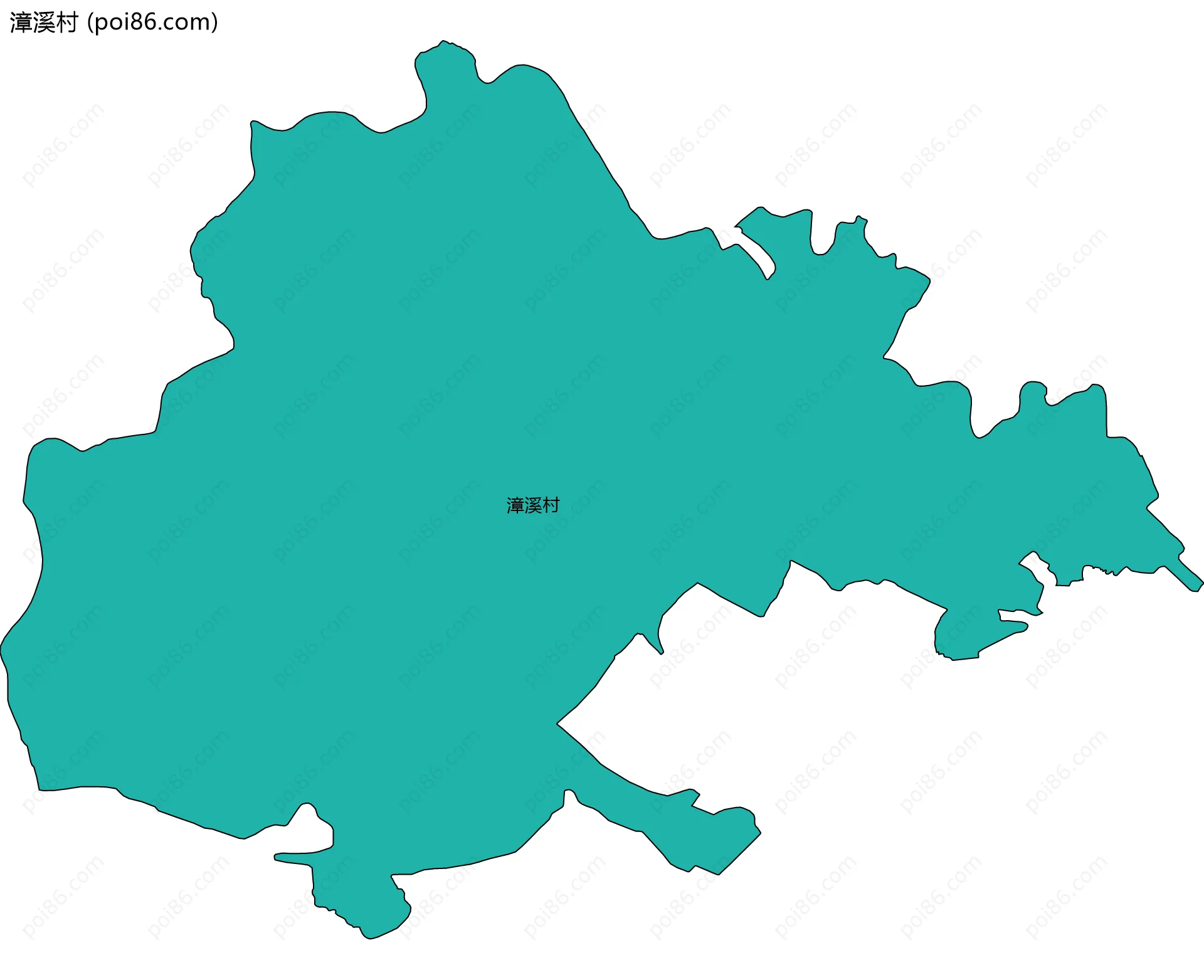 漳溪村边界地图
