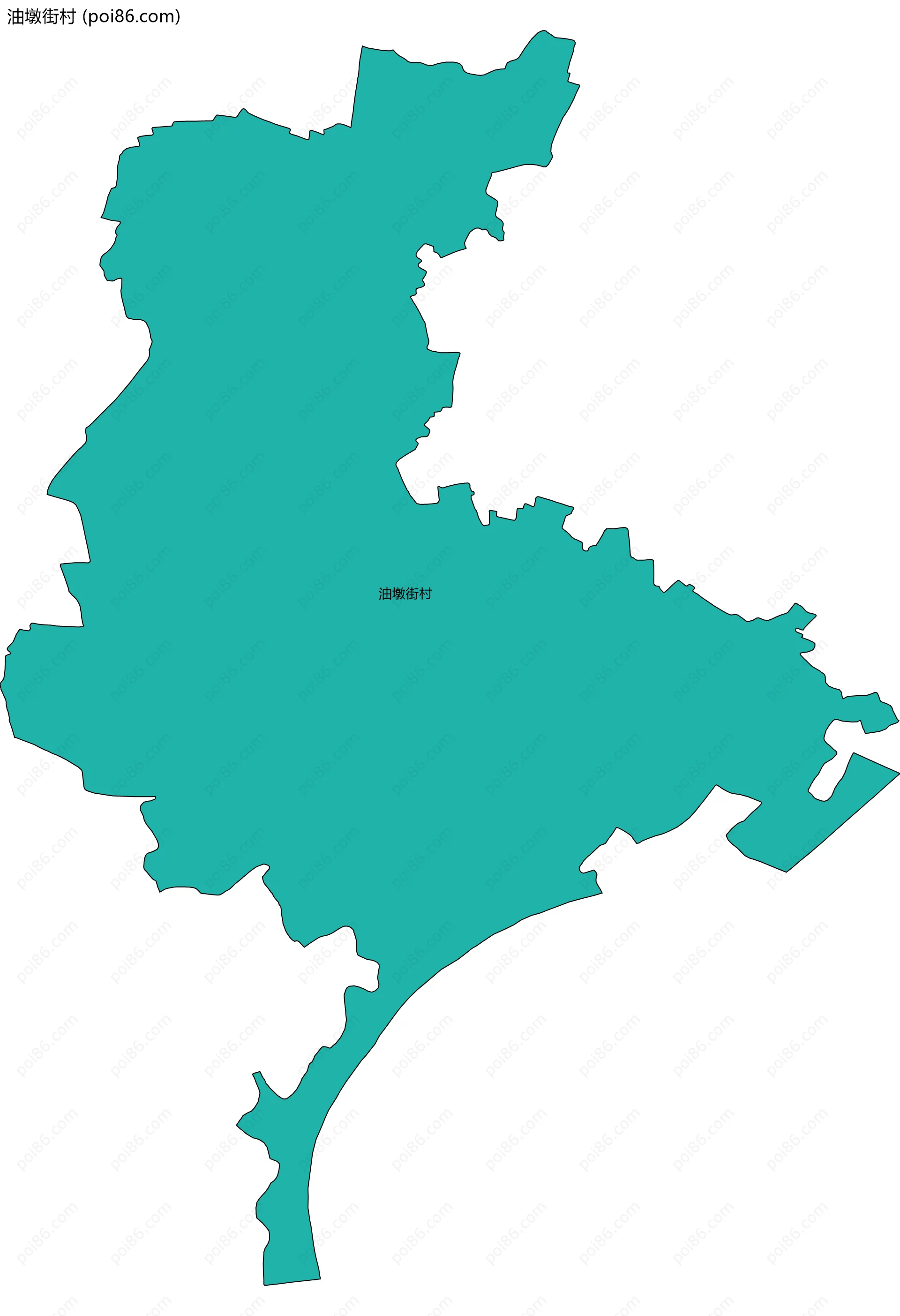 油墩街村边界地图