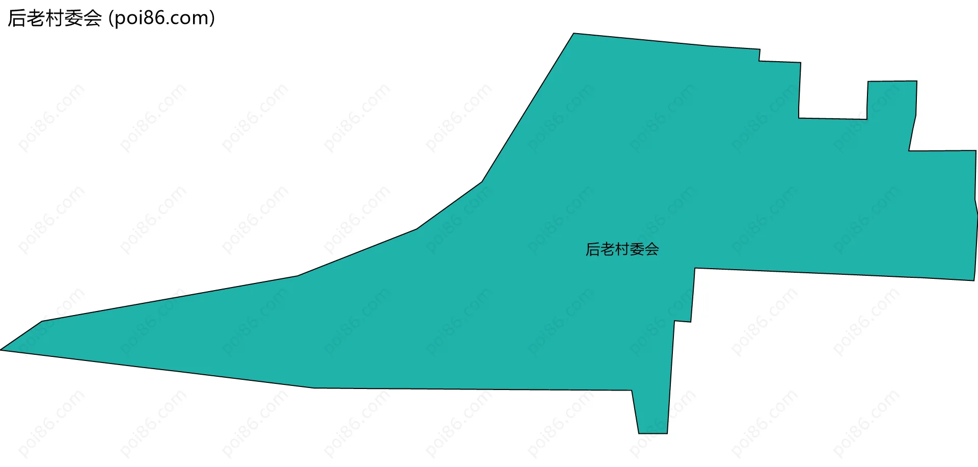 后老村委会边界地图