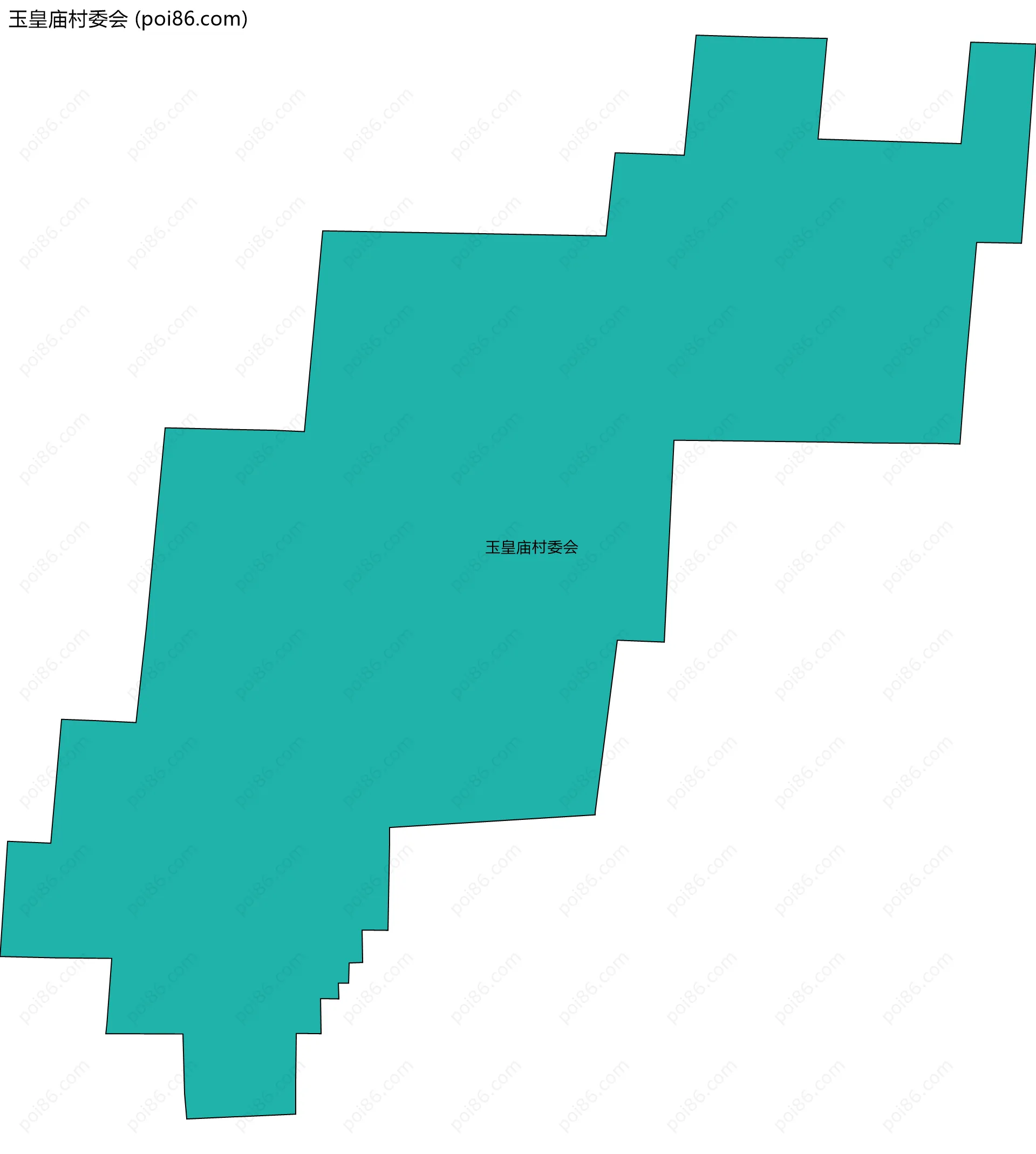玉皇庙村委会边界地图