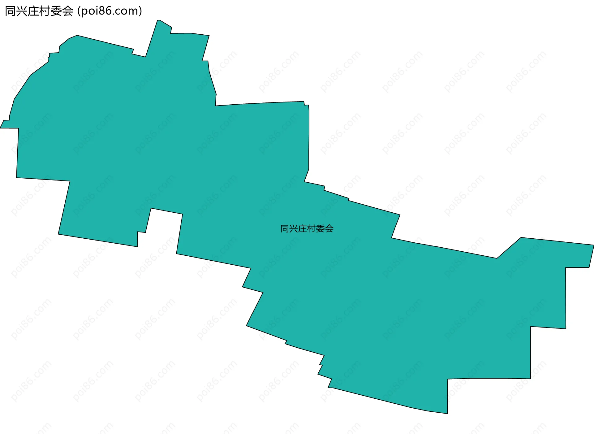 同兴庄村委会边界地图