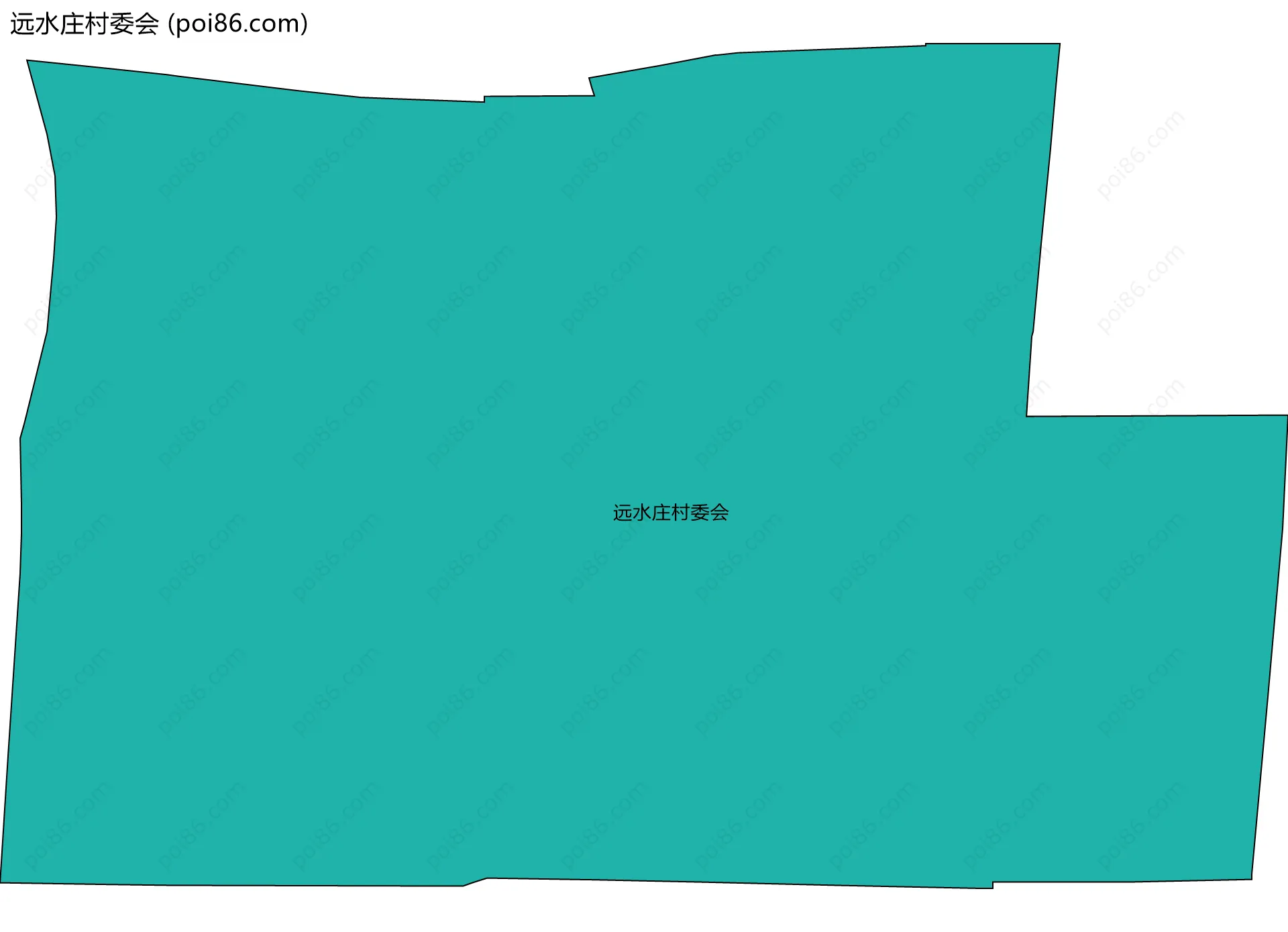 远水庄村委会边界地图