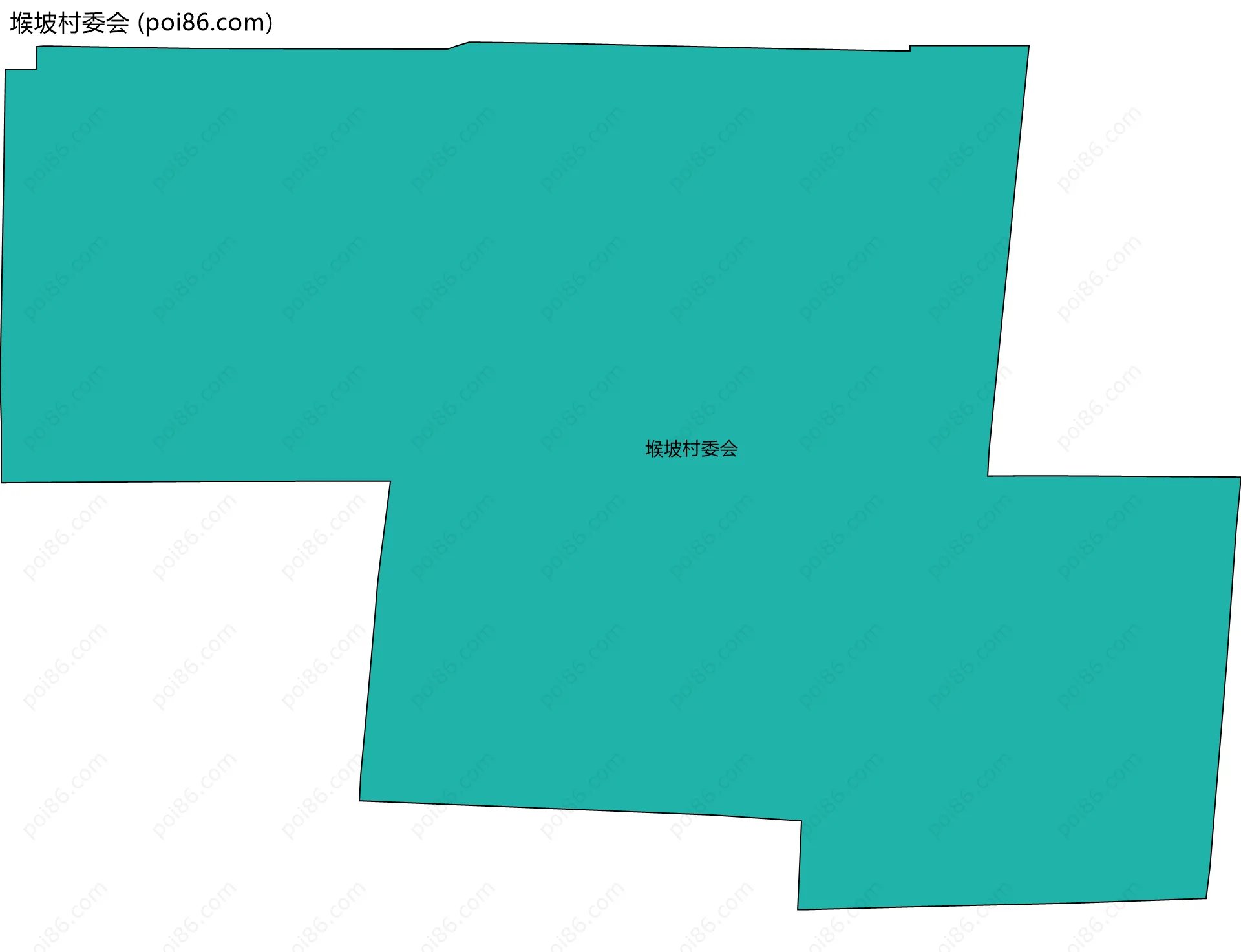 堠坡村委会边界地图