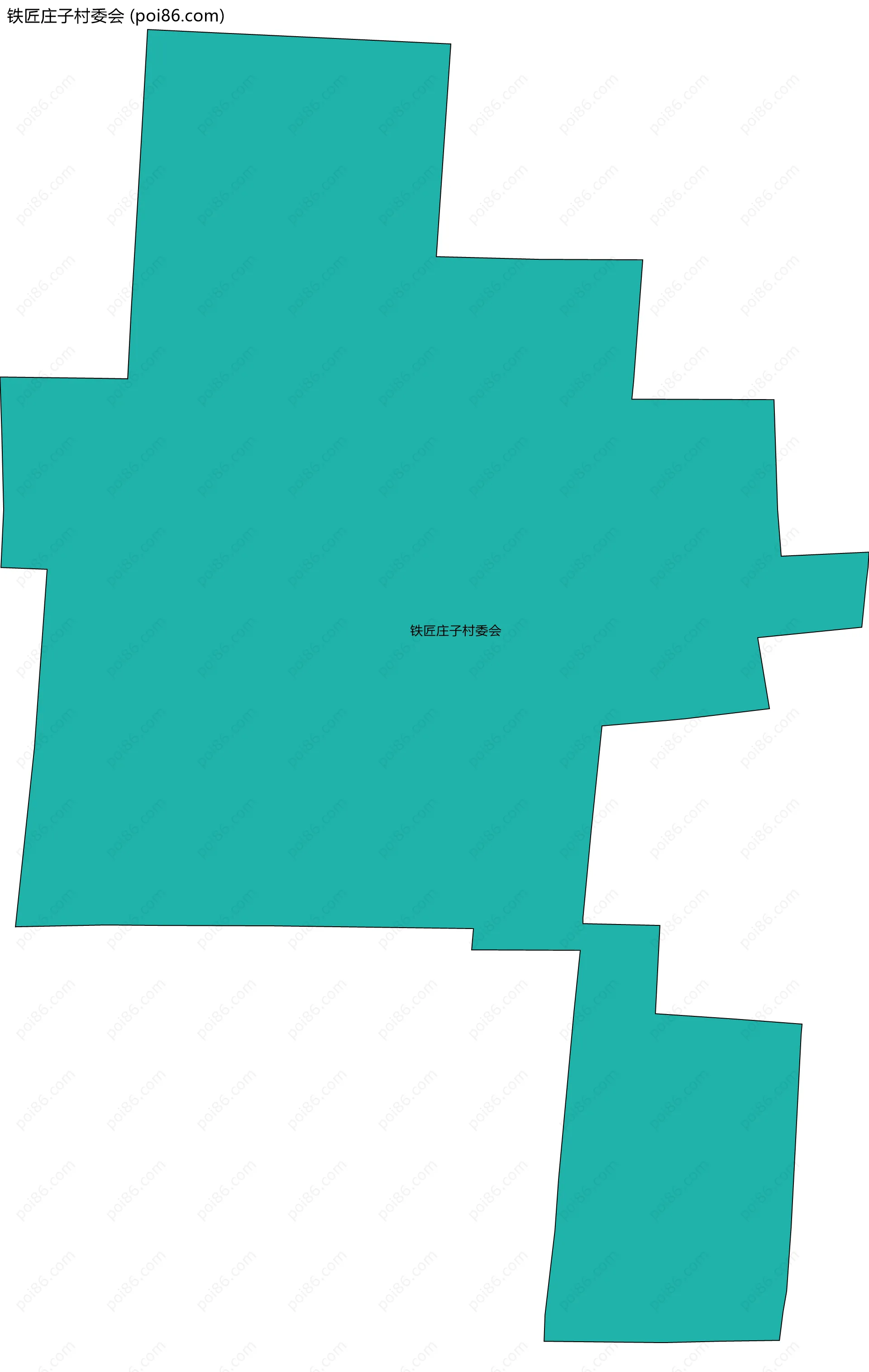 铁匠庄子村委会边界地图