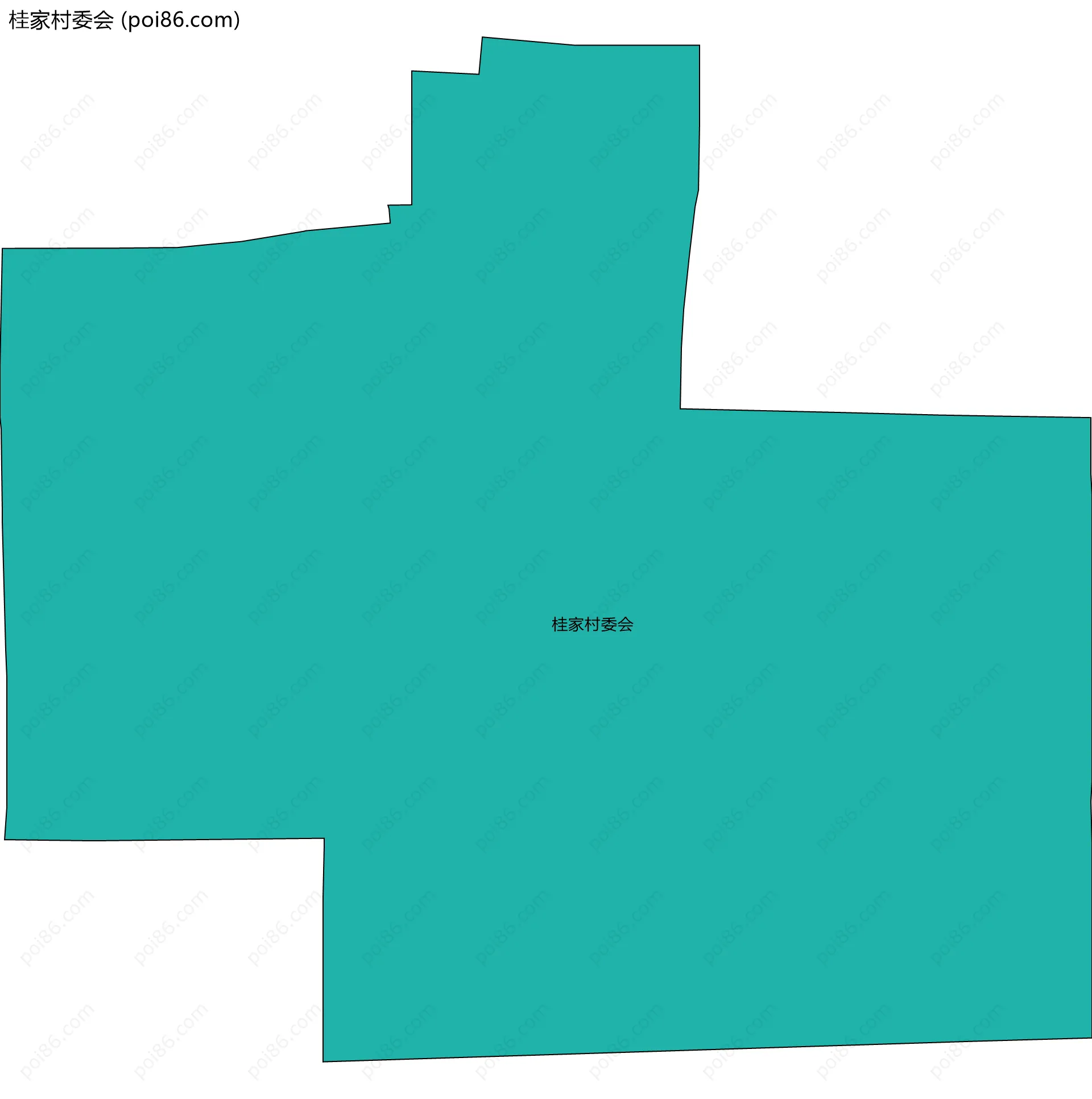 桂家村委会边界地图