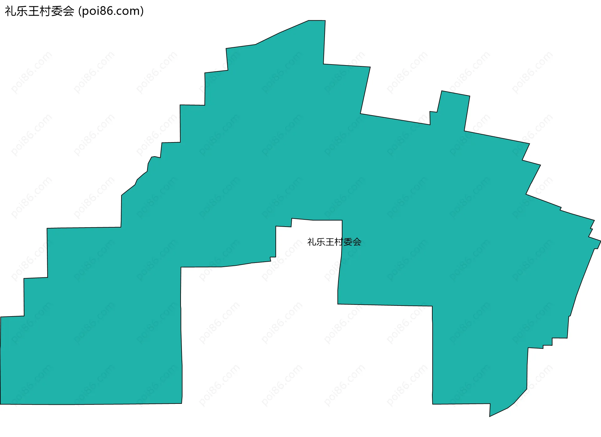 礼乐王村委会边界地图