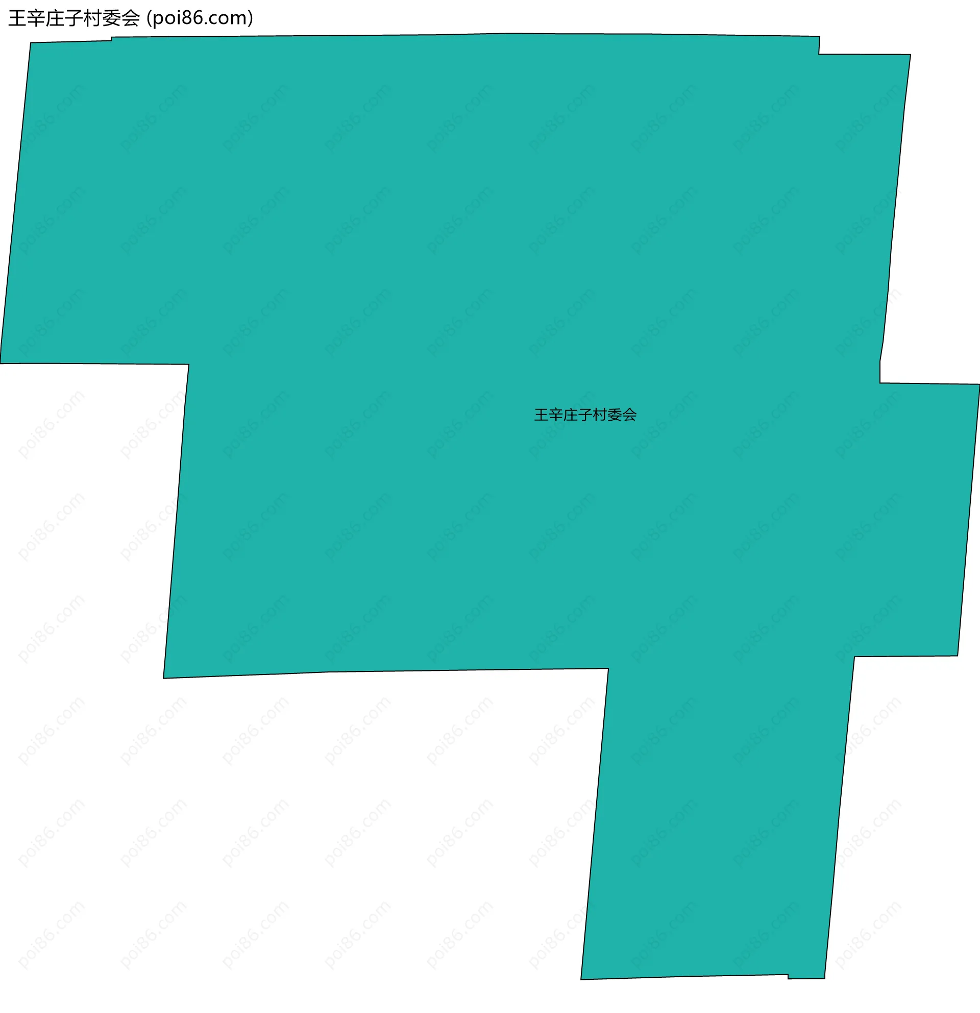 王辛庄子村委会边界地图