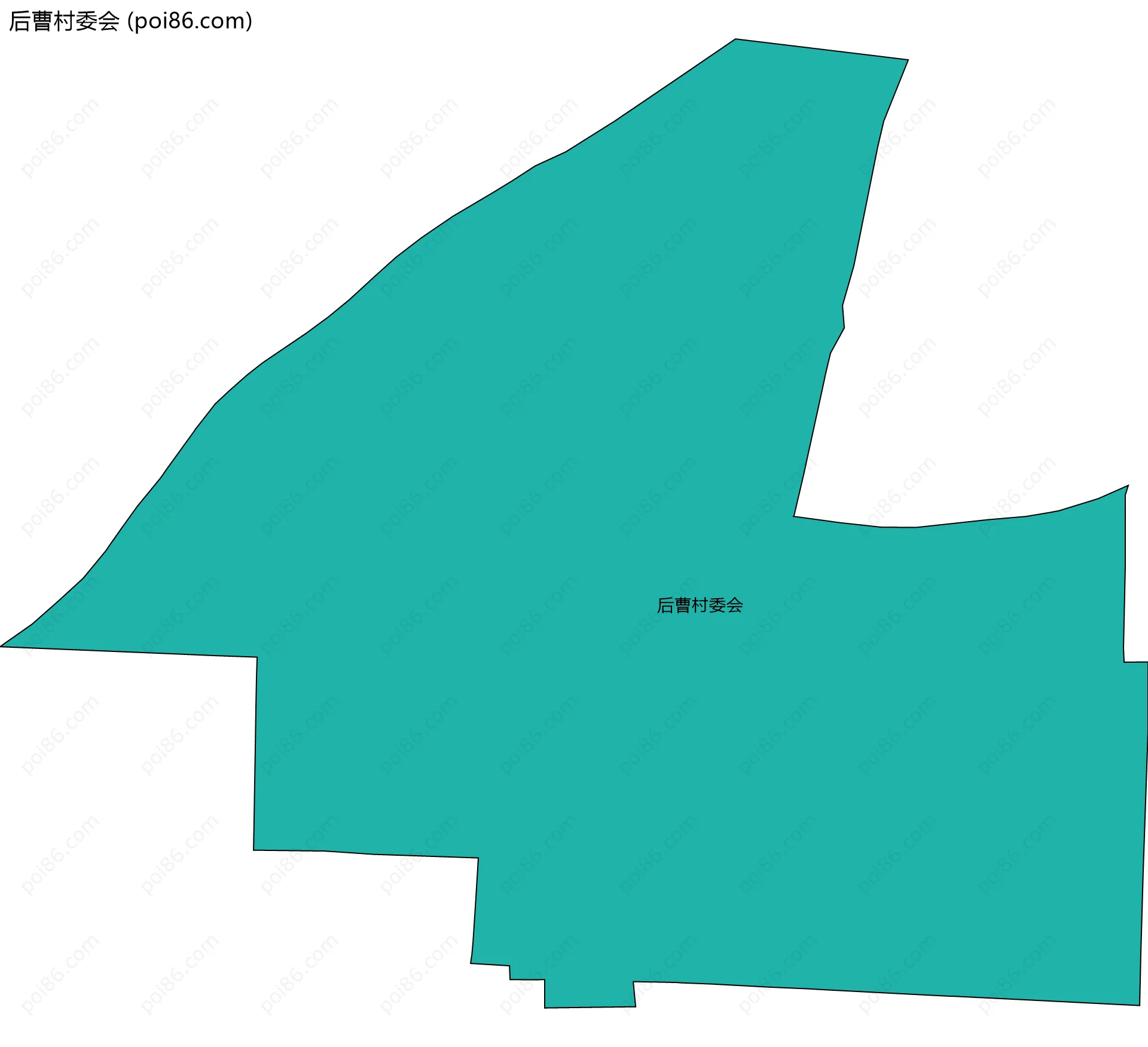 后曹村委会边界地图