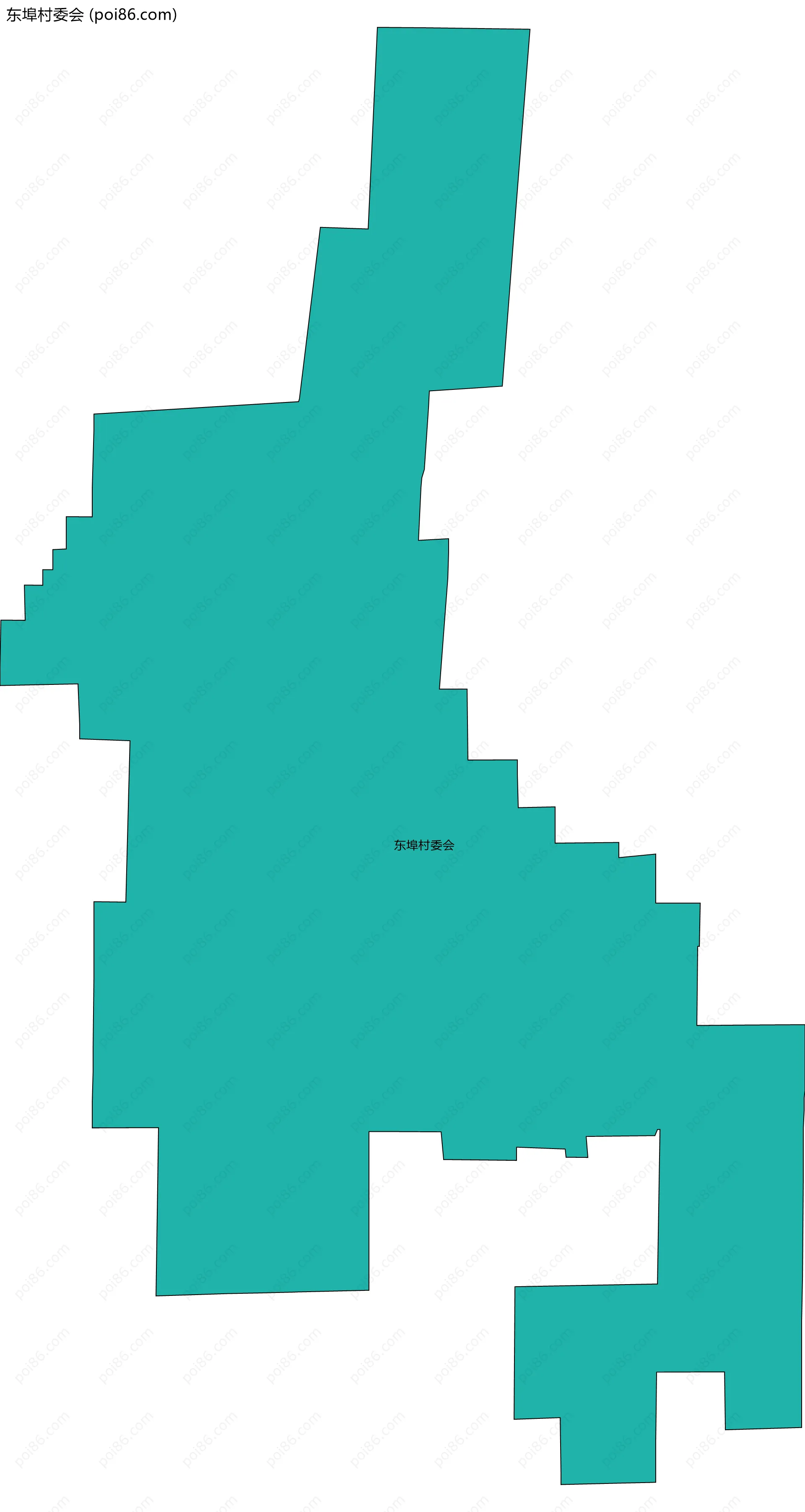 东埠村委会边界地图