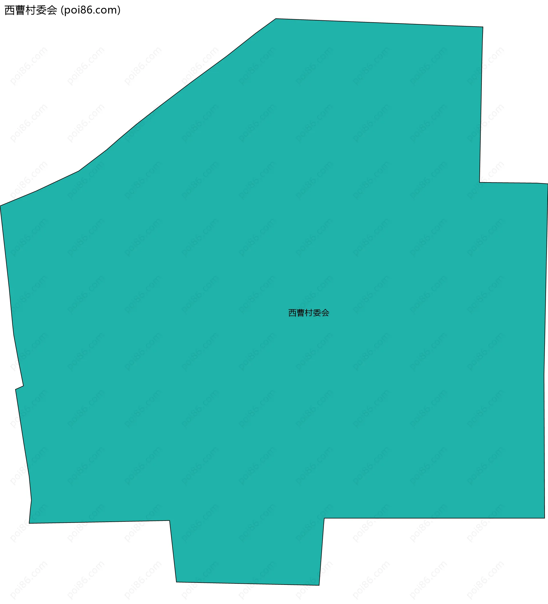 西曹村委会边界地图