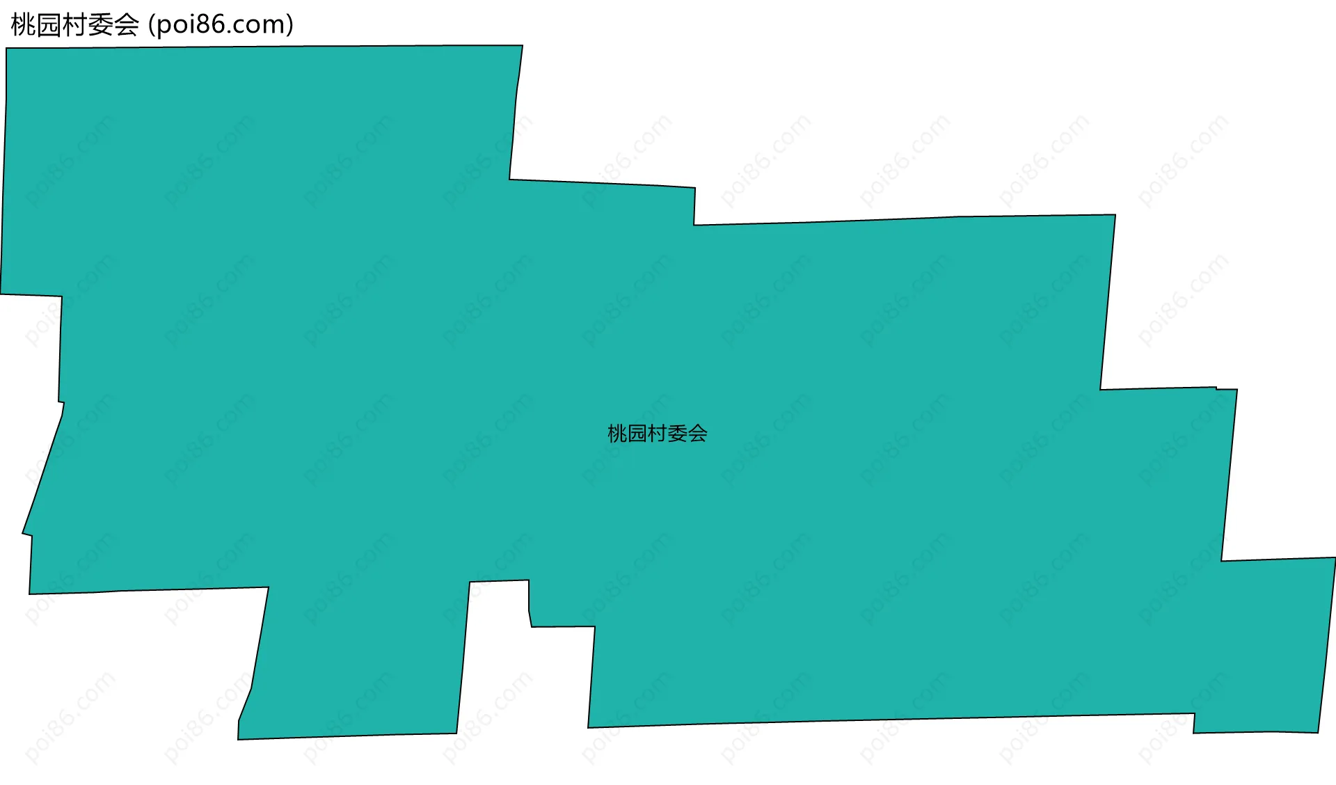 桃园村委会边界地图