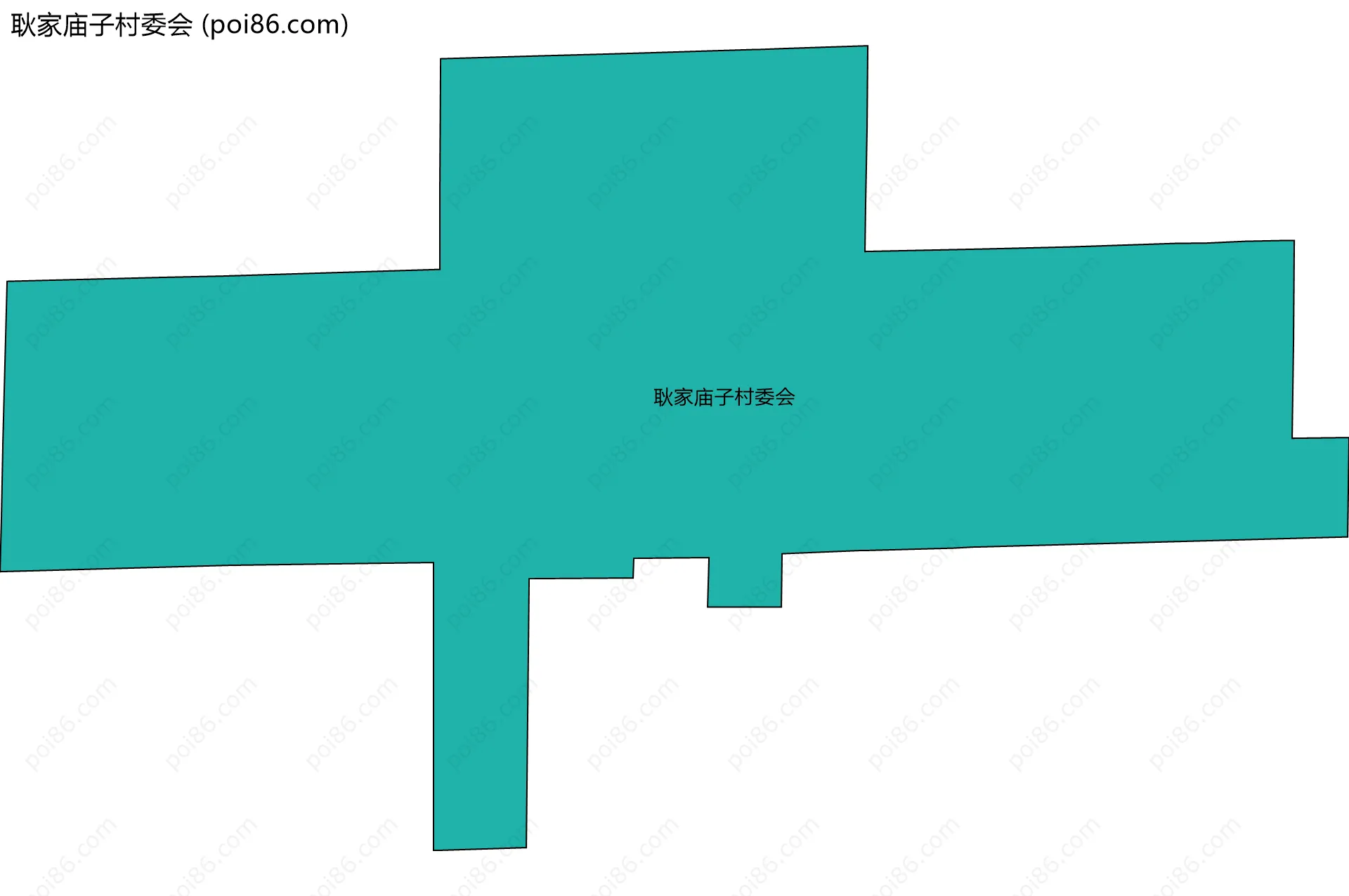 耿家庙子村委会边界地图