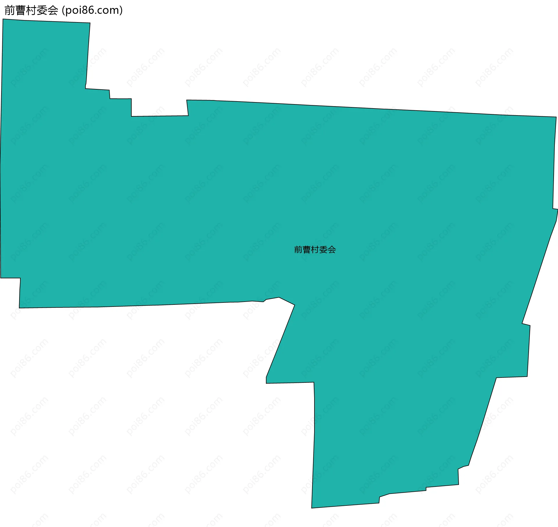 前曹村委会边界地图