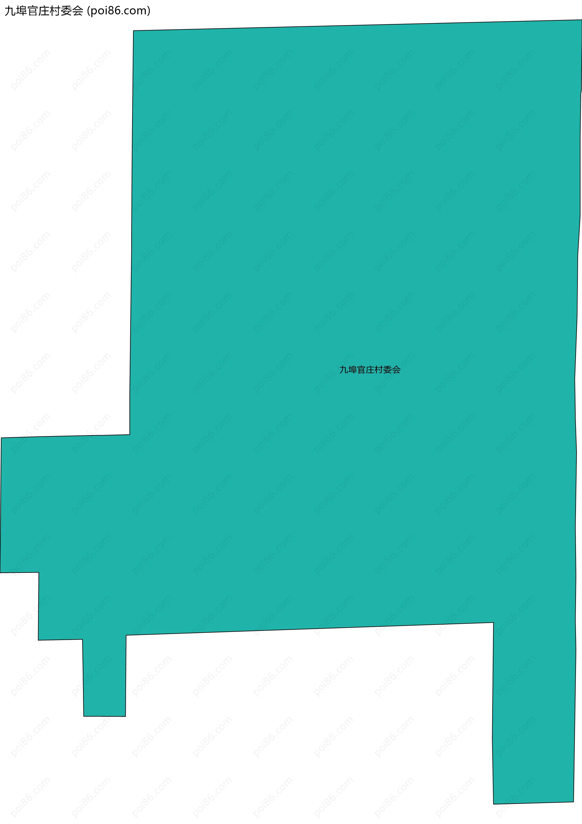 九埠官庄村委会边界地图