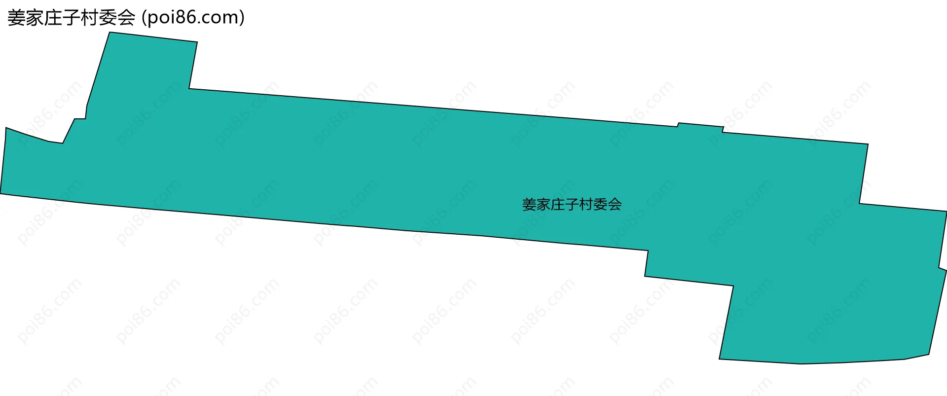 姜家庄子村委会边界地图