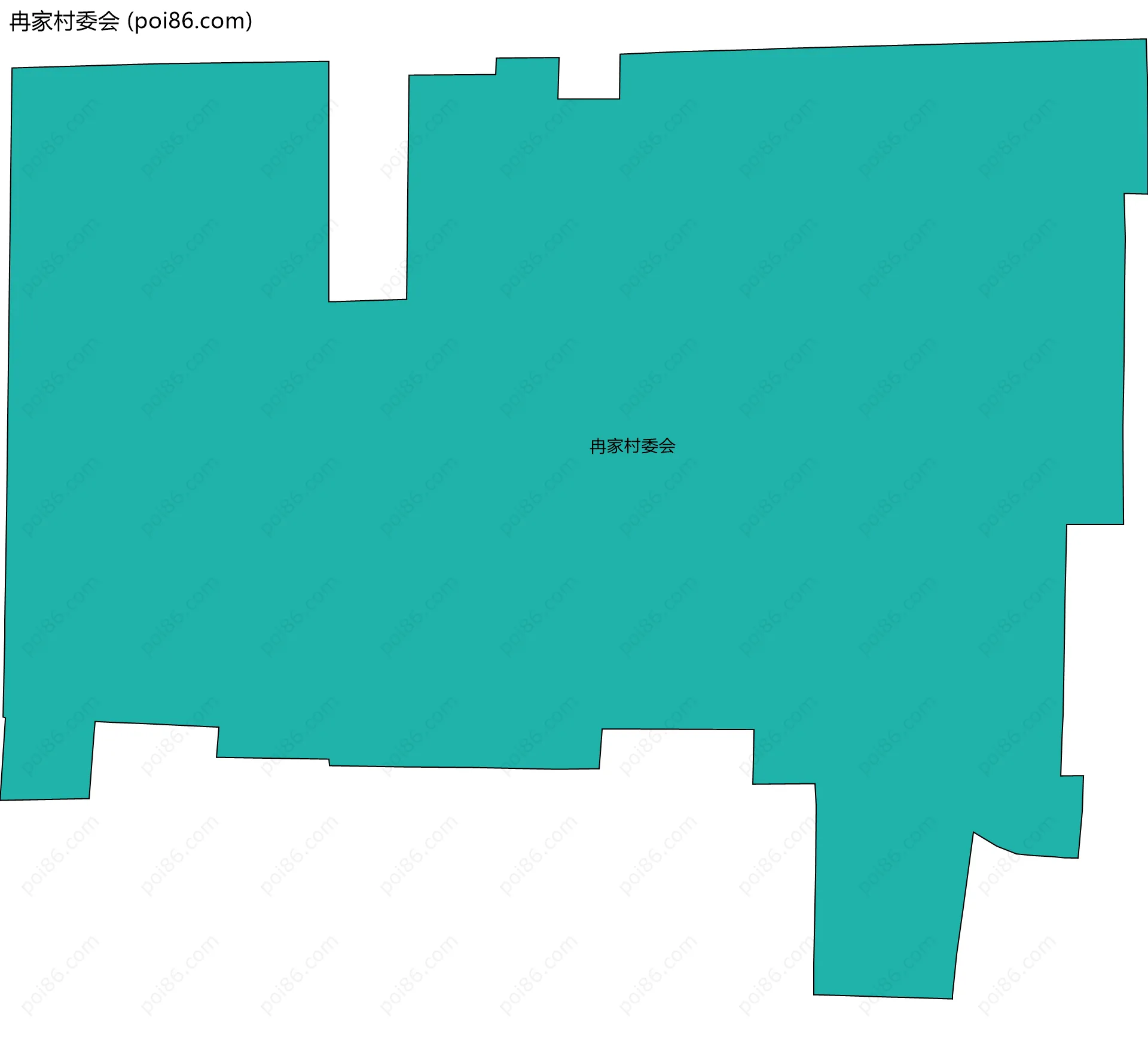 冉家村委会边界地图