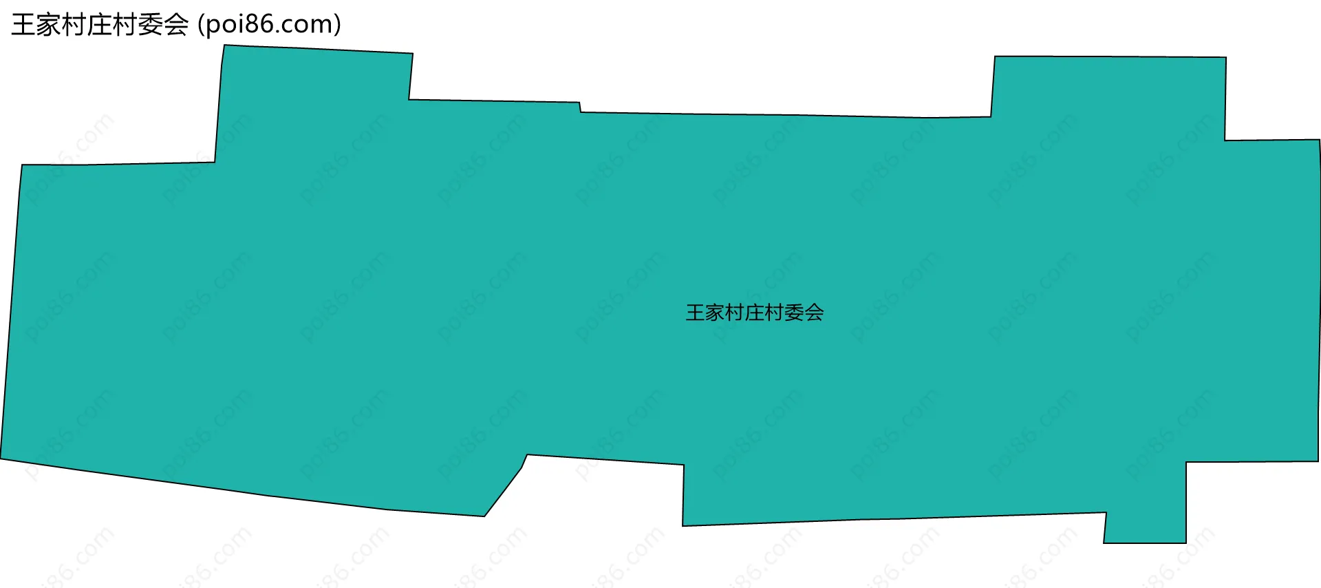 王家村庄村委会边界地图